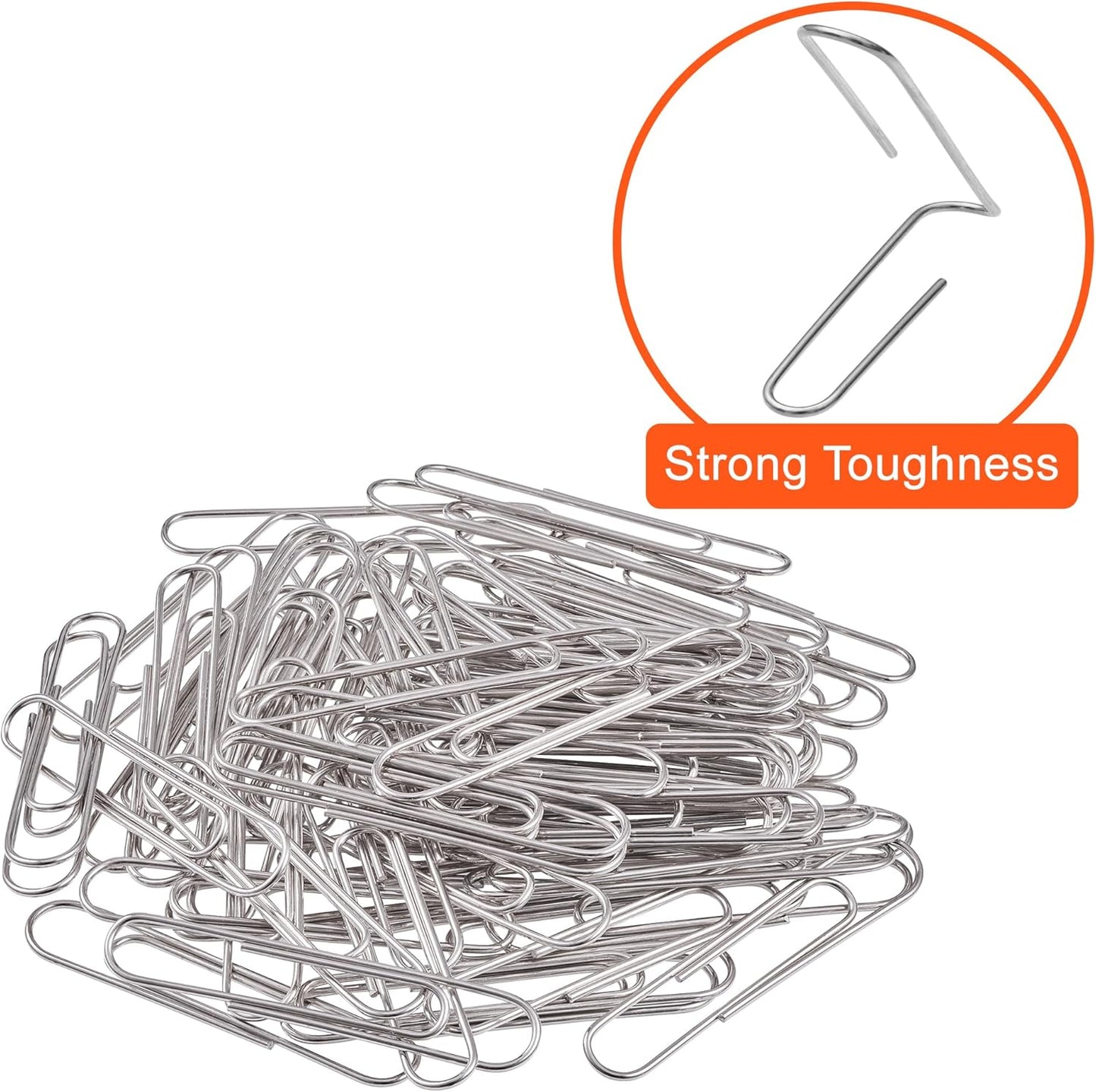 NEEWAY 300pcs Large Paper Clips, Jumbo Paper Clip, 2 Inch Paperclips