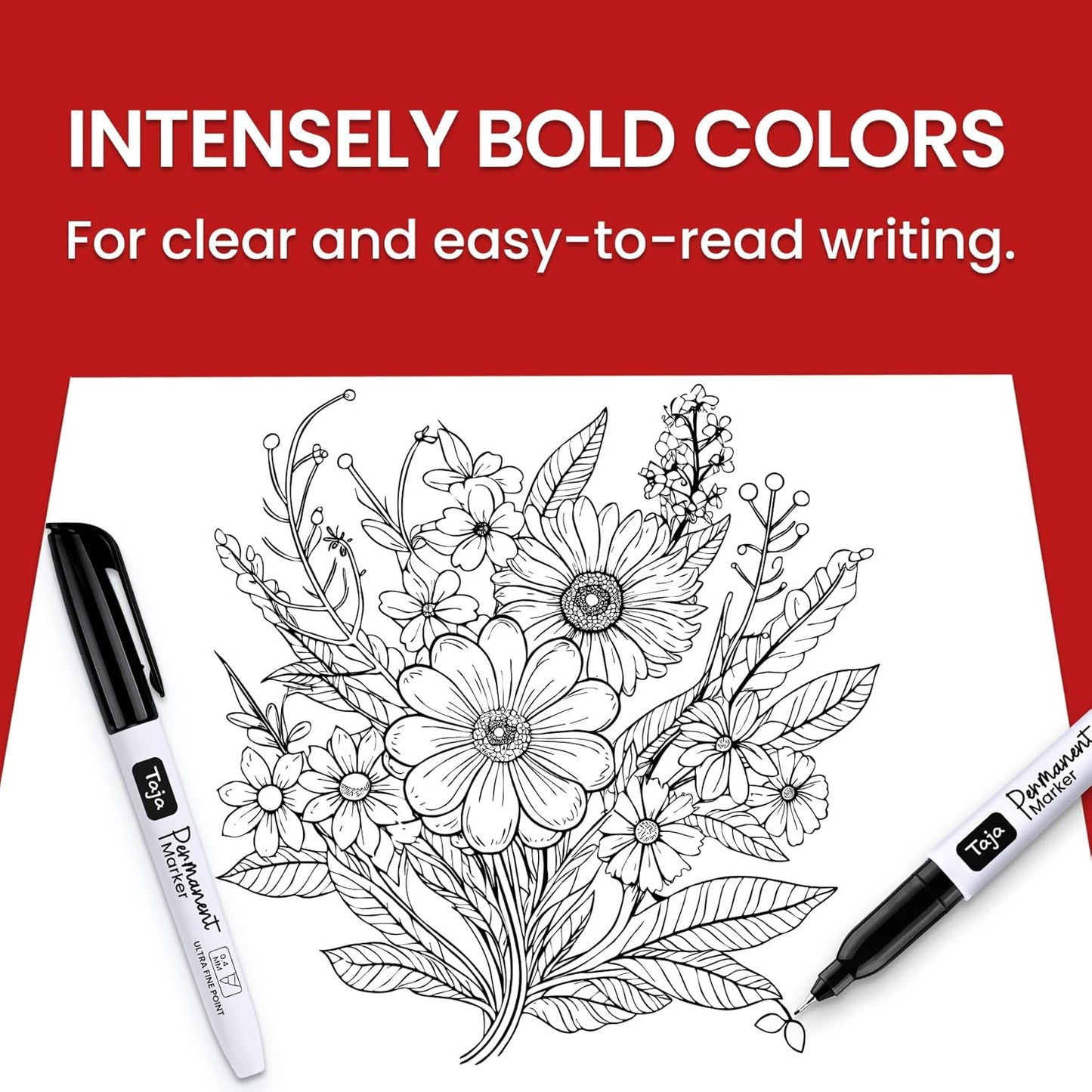 Permanent Markers Ultra Fine Tip, 30 Pack Black Quick-Drying and Fade-Resistant Permanent Markers Bulk Set for Writing and Drawing on Wood, Plastic, Metal, Glass, Ideal for Office School Supplies