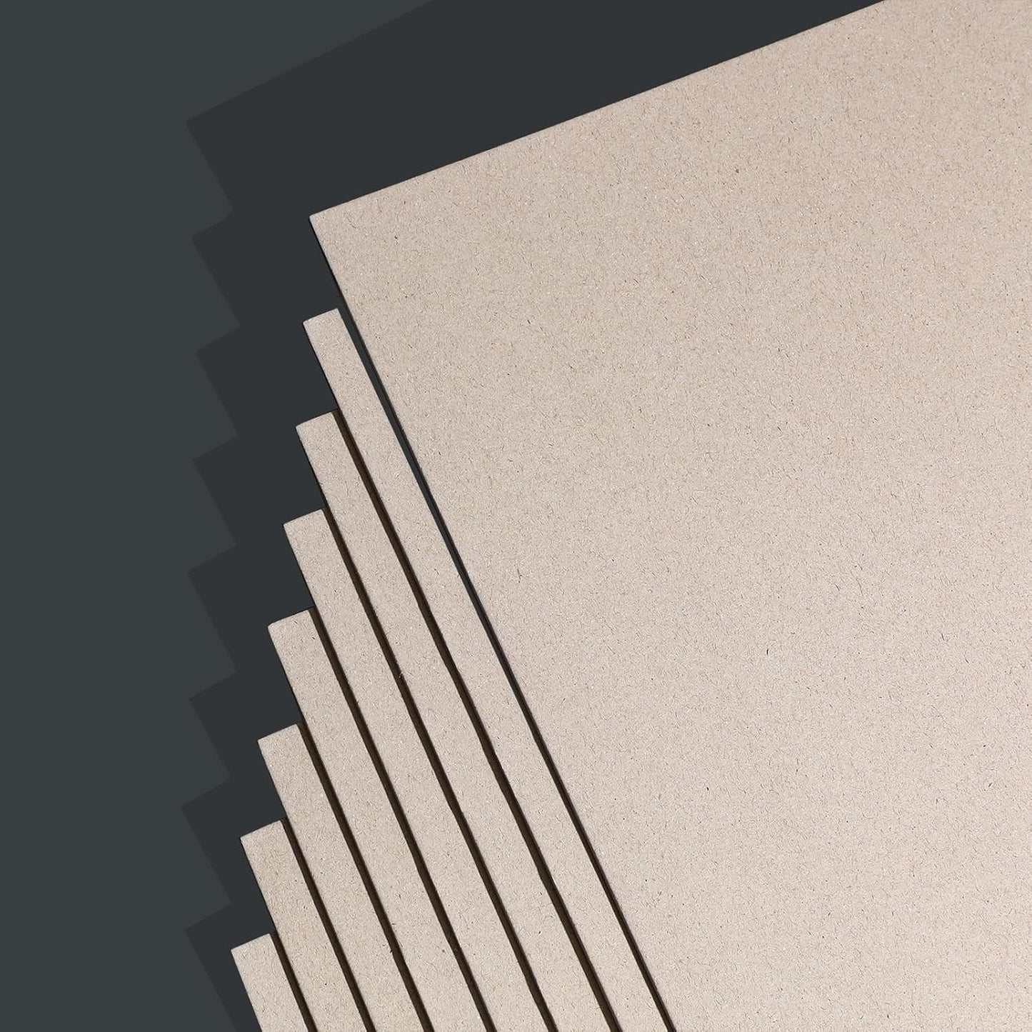 25 Pcs Book Board, Binder Board, Cover Board, Heavy Duty Chipboard for Book Binding, DIY Cardboard (Gray, 3 x 5 Inch 80PT)