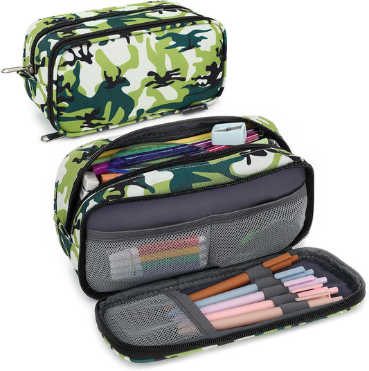 Pencil Cases for kids, Large Capacity Pencil Pouch, Office College School Marker Organizer Case pen for Men Women Adult Teens