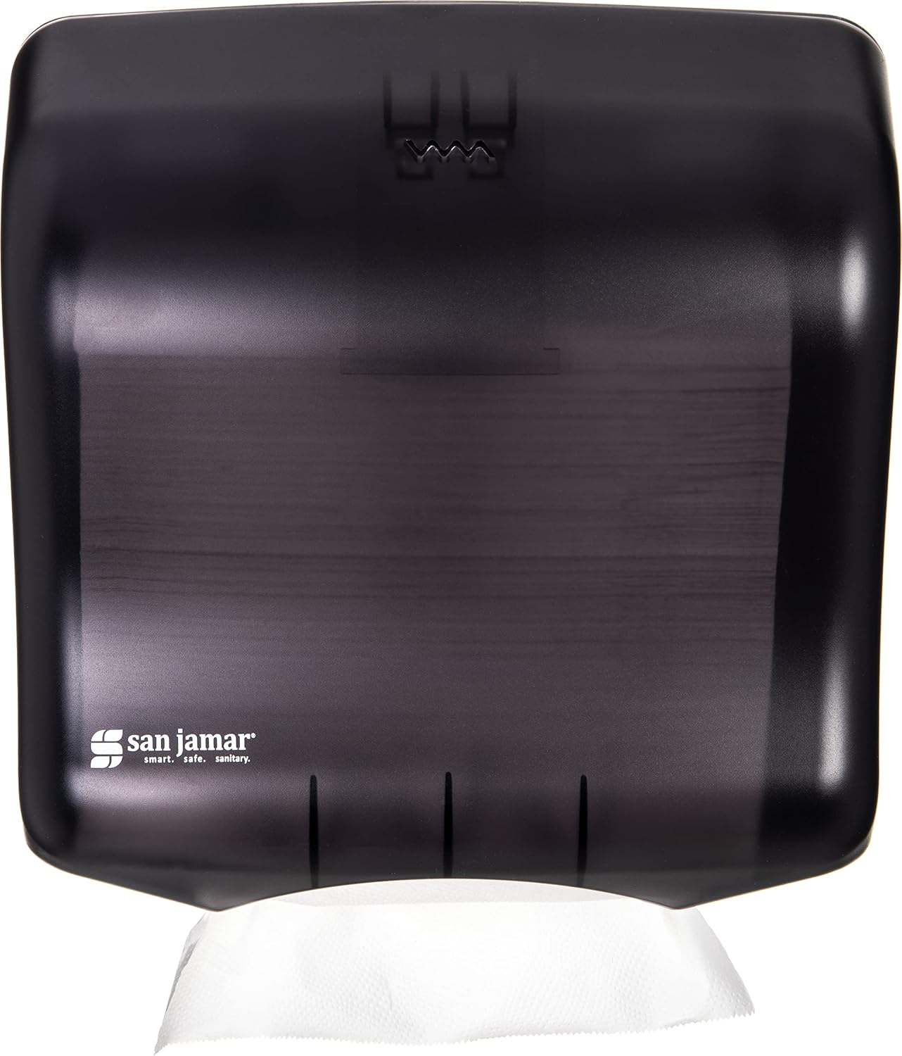 San Jamar Classic UltraFold Towel Dispenser for 400 Multifold/240 C-Fold Towels, Plastic, 11.5 x 6 Inches, Black