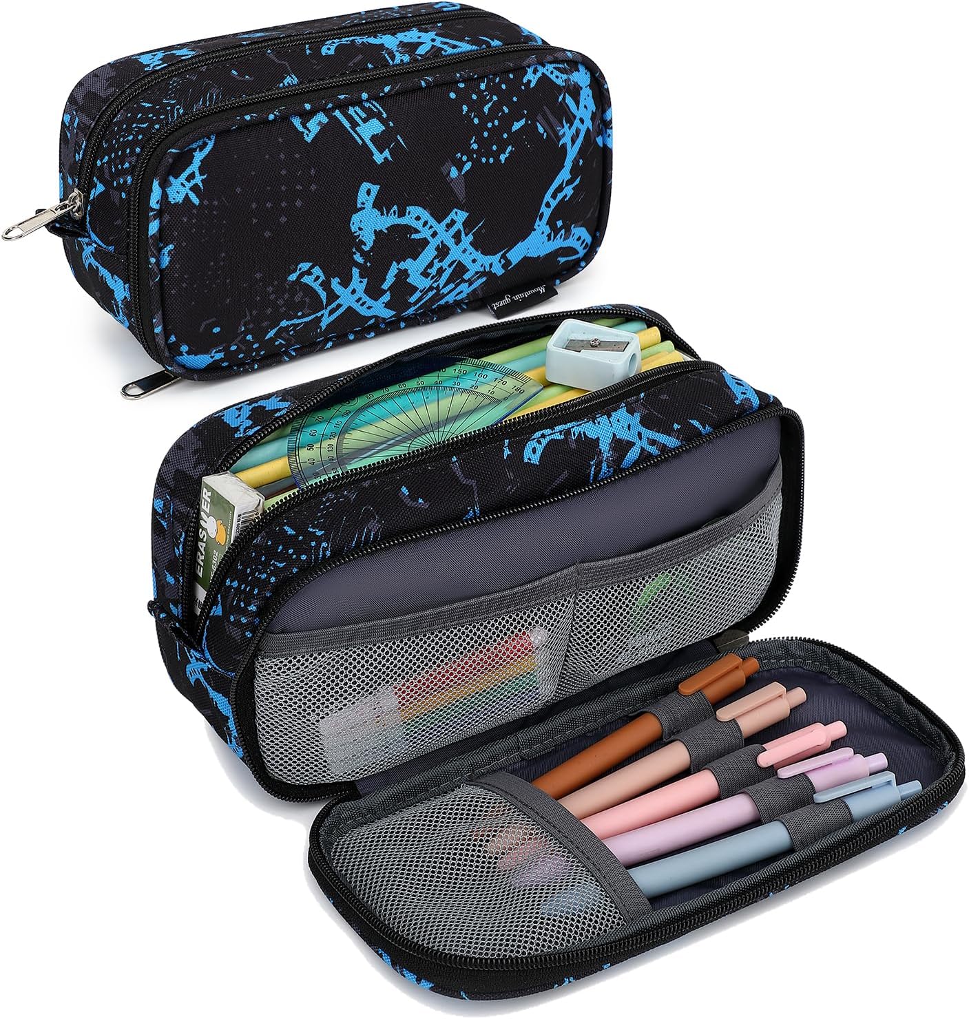 Pencil Cases for kids, Large Capacity Pencil Pouch, Office College School Marker Organizer Case pen for Men Women Adult Teens