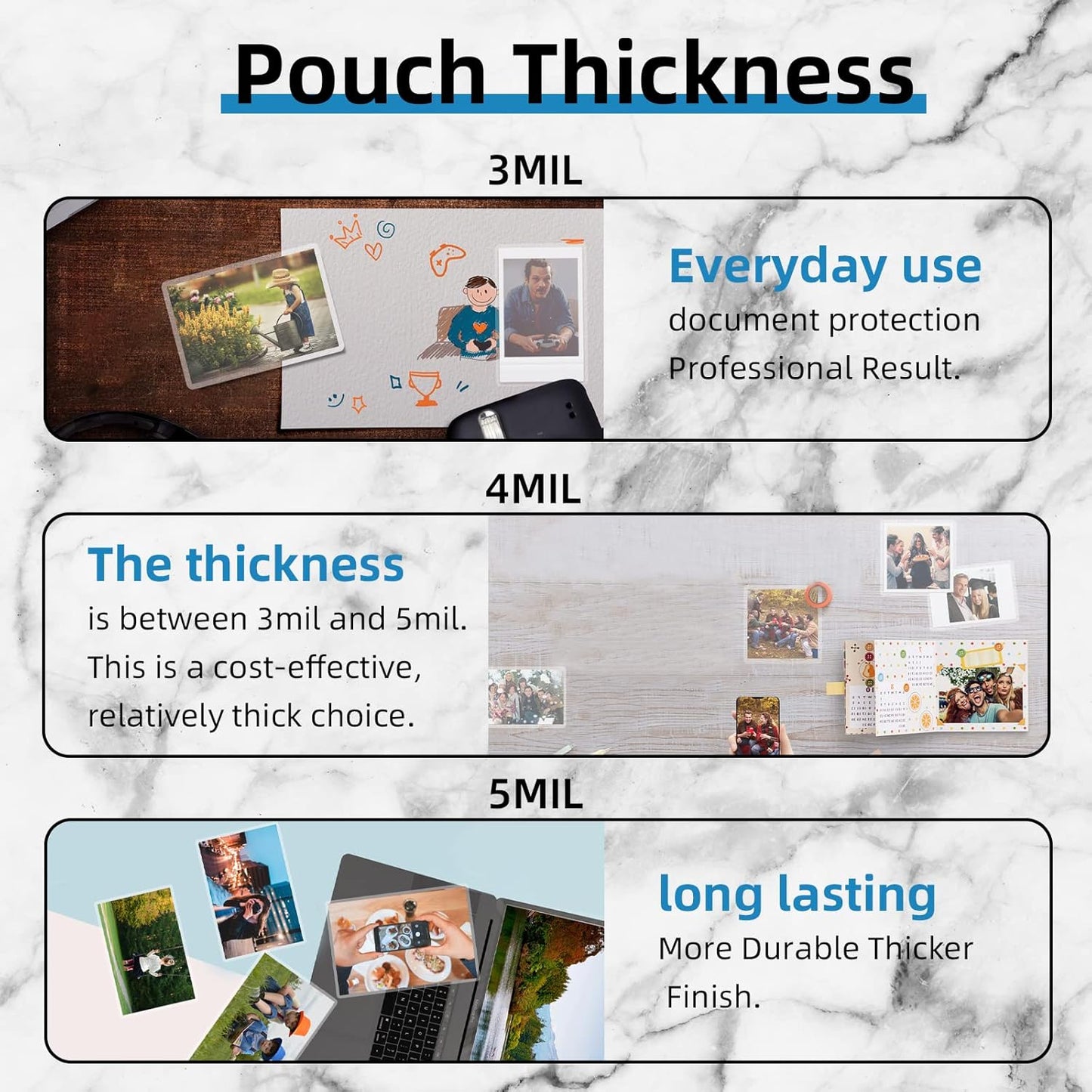 Uinkit 5 Mil 100 Pack Legal Thermal Laminating Pouches, 9X14.5-Inches Laminating Sheets, Extra Protection for Clear Glossy Laminator Pockets