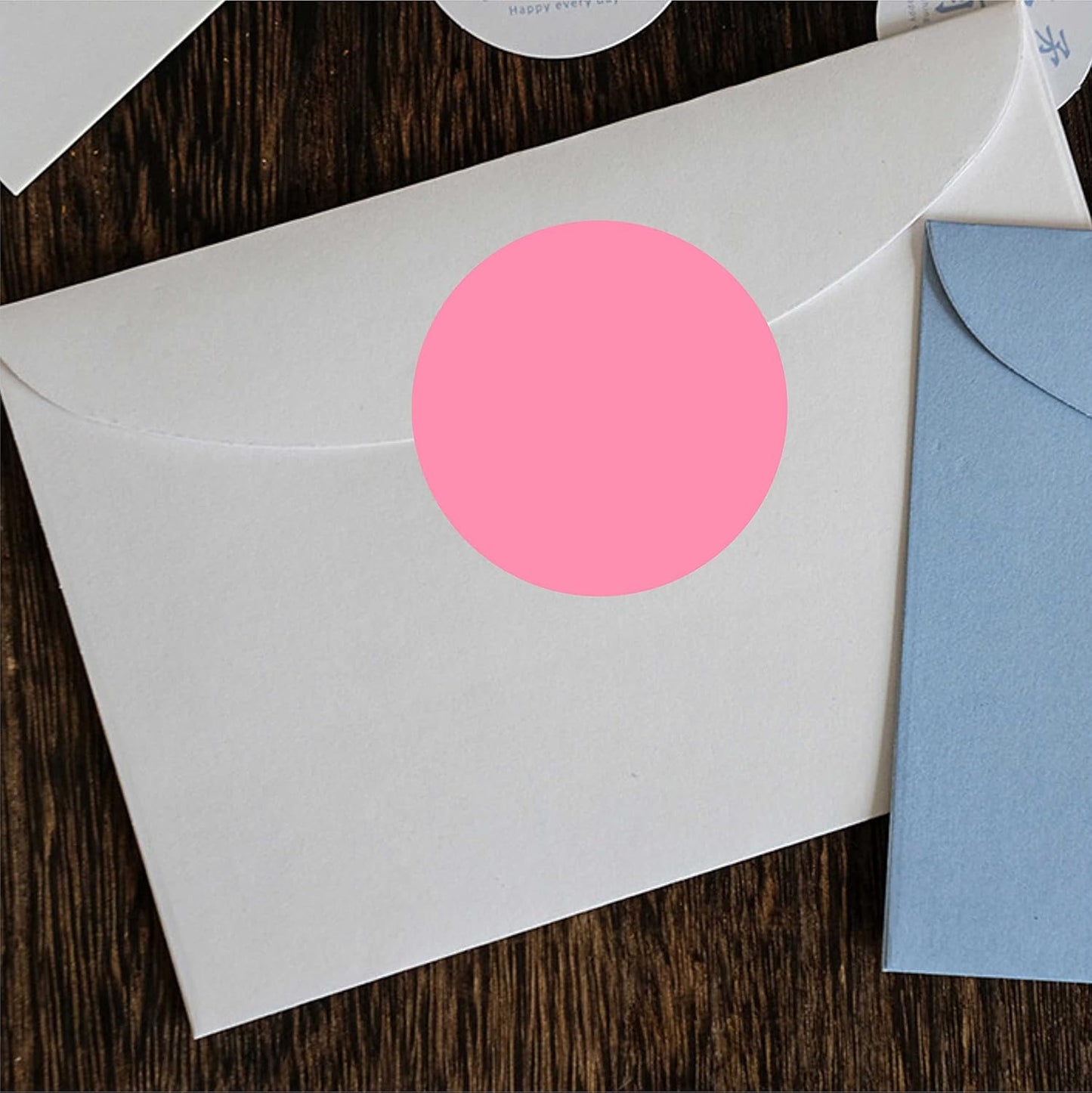 PARLAIM 2" Pink Round Color-Code Circle Dot Labels on a Roll, 500 Stickers, 2 inch Dots for Inventory Package Box Garage Sale