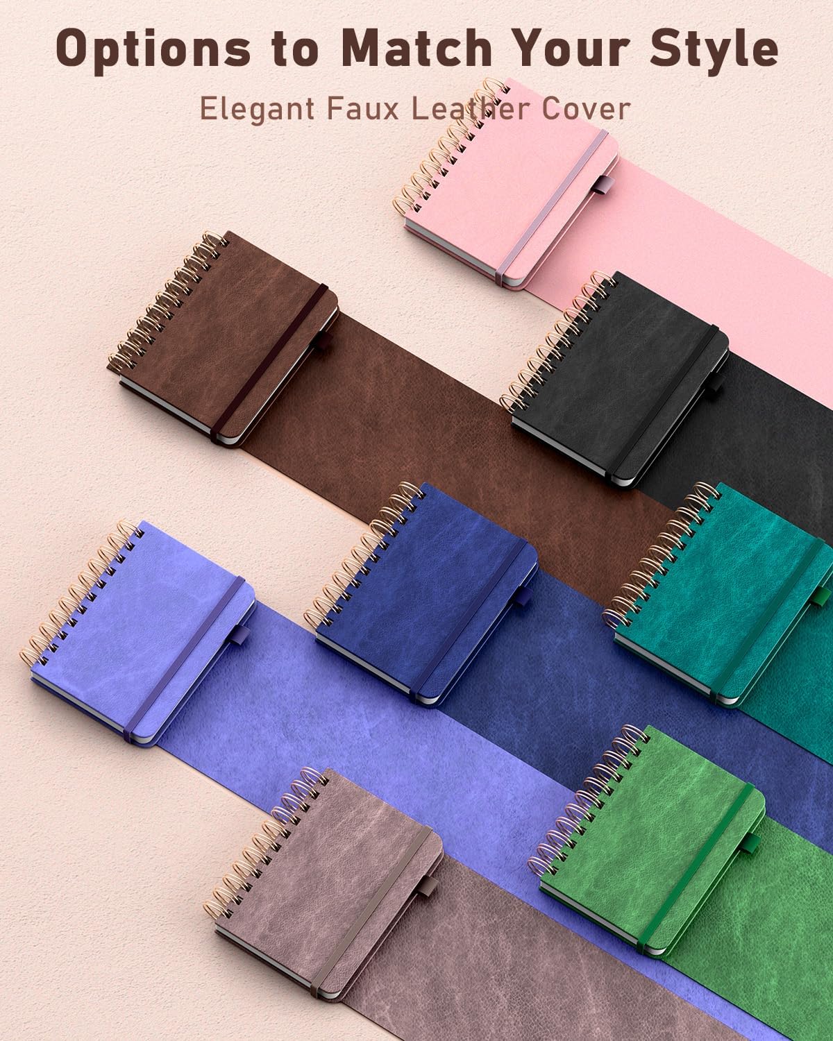 WEMATE Password Book with Alphabetical Tabs, Spiral Password Keeper Book for Seniors, Internet Password Notebook Password Journal Logbook Log in Detail, Small – 4.7''x 6'' (Teal)