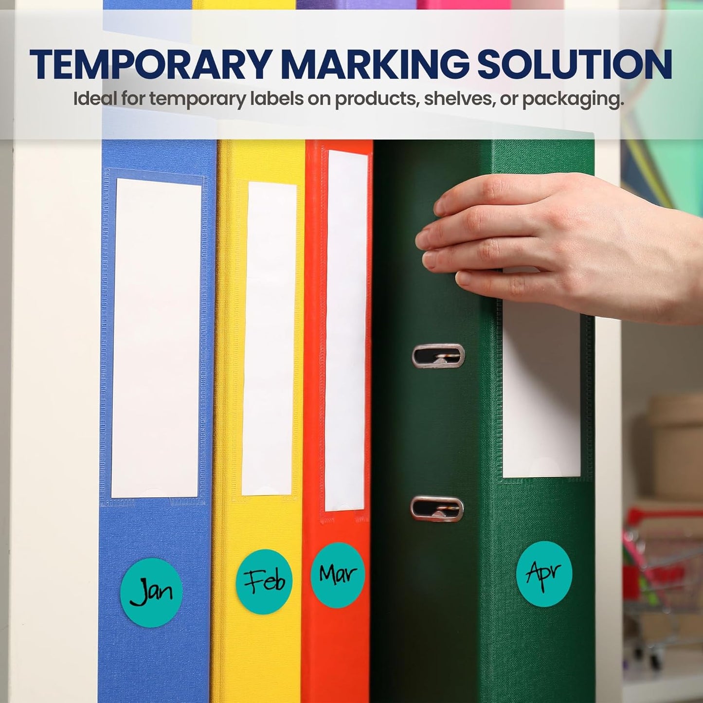 Perco Teal 1-Inch Round Circle Dot Sticker Labels with Removable Adhesive – 1,000 Labels per Roll – Versatile, Vibrant Colors, Reliable Hold, No Residue, Perforated for Convenient Use – Made in USA