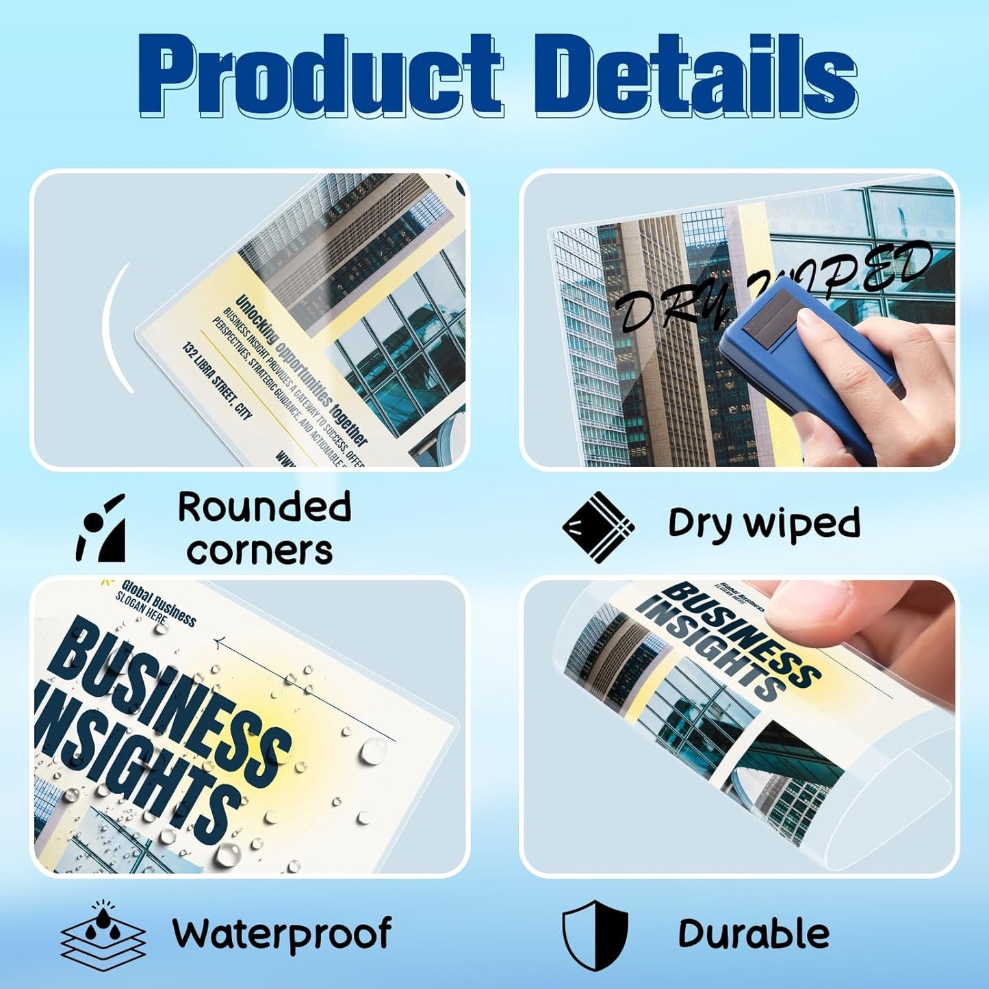 100 Pack 5 Mil Laminating Pouch with Clear Loop 2 1/2" x 4 1/4" Luggage Tag Laminating Pouches with Slot Hole Thermal Laminate Pouch Tags Kit Resealable for Work Permits Pass Cards Student ID Cards