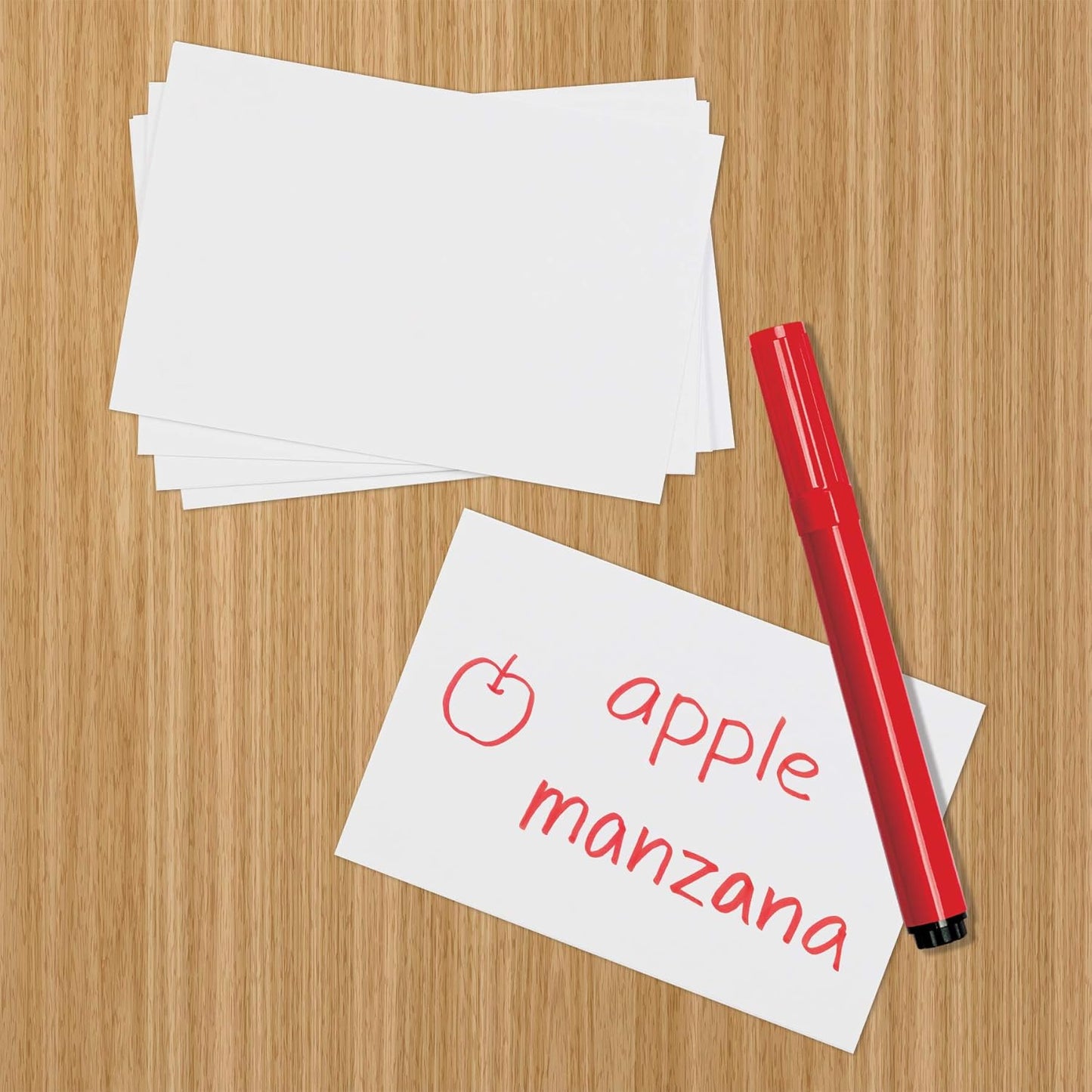 Amazon Basics Blank Index Cards, White, 4" x 6", 1000 Count (Pack of 2)