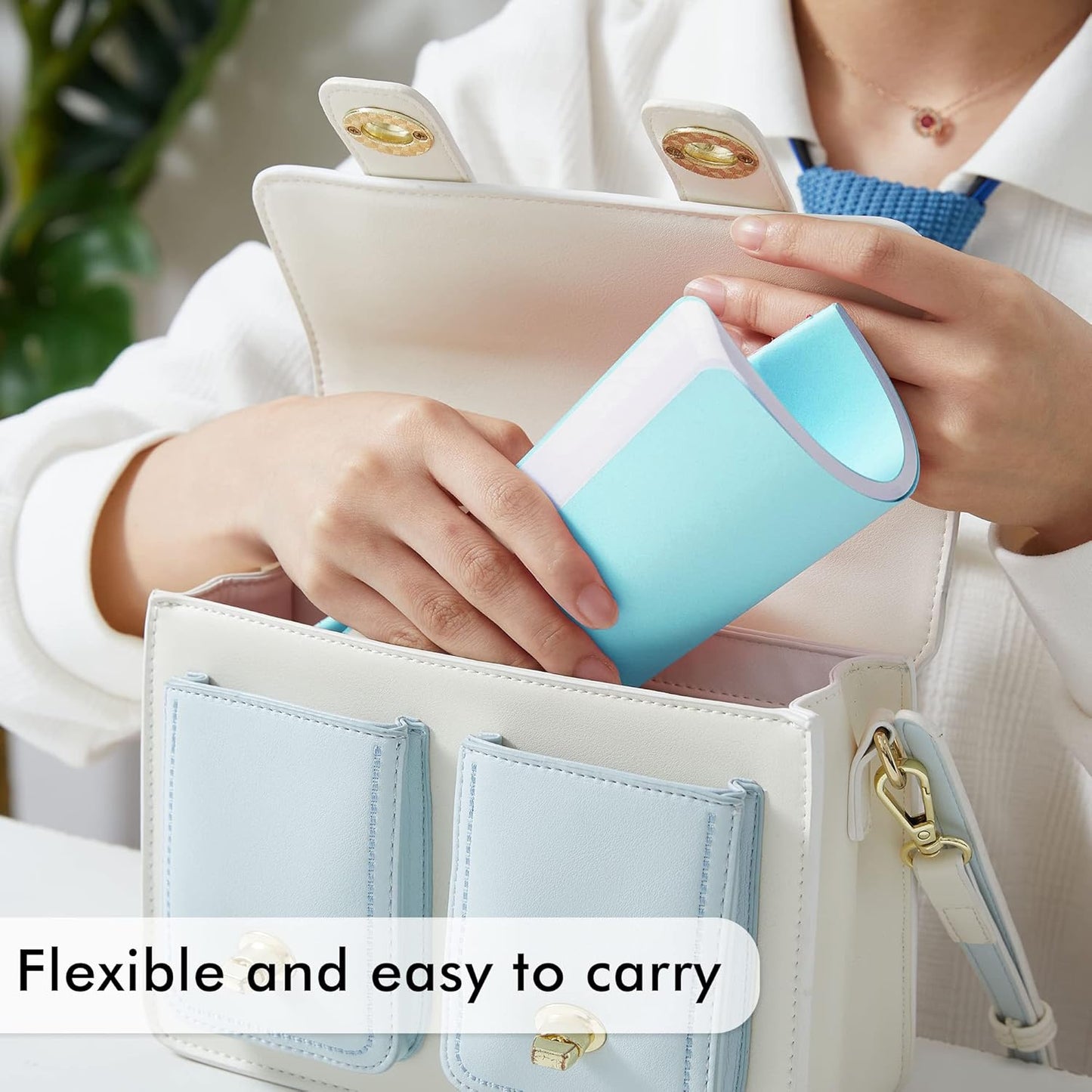 8 Pack Soft Cover Journal Bulk, Feela Notebooks College Ruled for Work, Lined Travel Journal for Women Men, Note Taking Notebook School Supplies Business Writing, 8.2” x 5.5”, A5, Light Blue