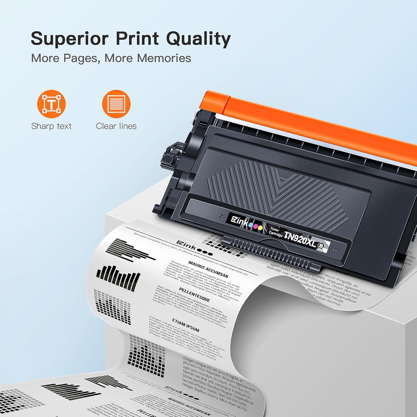 E-Z Ink TN920XL TN920 Toner Cartridge HL-L6210DW: Compatible for Brother TN-920XL TN-920 High Yield to Use with HL-L6210DW HL-L5210DW HL-L6210DWT HL-L5210DN HL-L5210DWT (2 Black, with Chip)