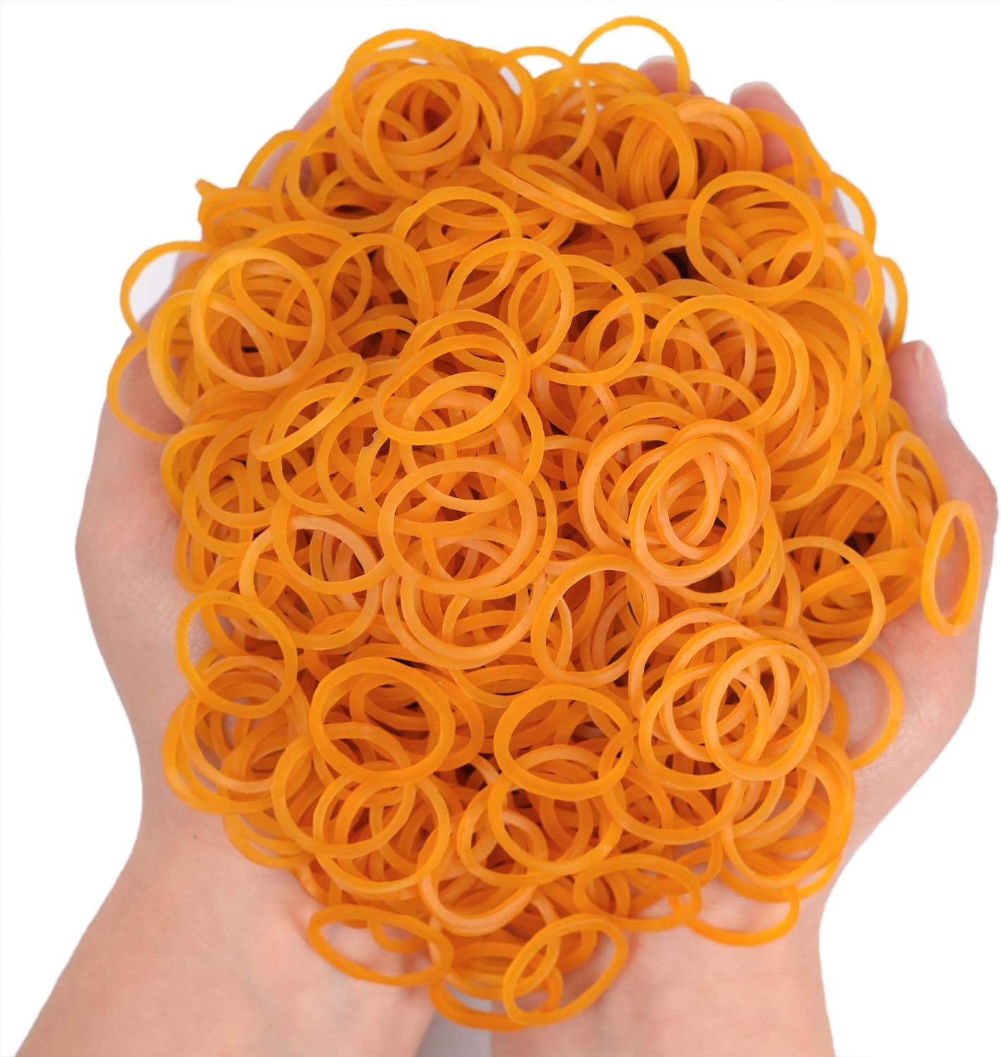 Rubber Bands Small Elastic Band Yellow 1300pcs Mini Rubber Band 1.2inch Inside Diameter 0.63in For Office Home Supplies