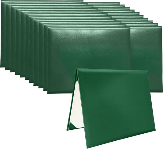 20 PCS Smooth Diploma Certificate Cover 8 1/2" x 11" Forest Green