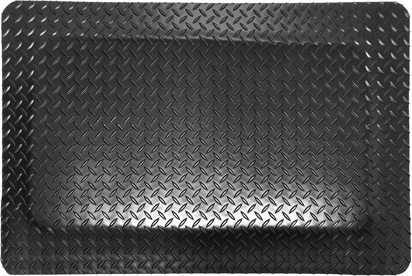 Rhino Mats, American Classic Diamond Anti-Fatigue Mats, Industrial Ergonomic Comfort Standing Mat for Work, Home, Garage, Office, Kitchen or Anywhere (Black 9/16" Thick, 3 FT. x 9 FT.)