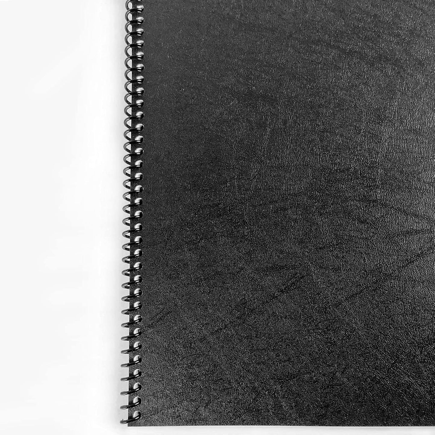 TOTiyea 100 Pack Plastic Spiral Binding Coils,6mm(1/4") Binding Spirals,30 Sheet Capacity,4:1 Pitch,Black