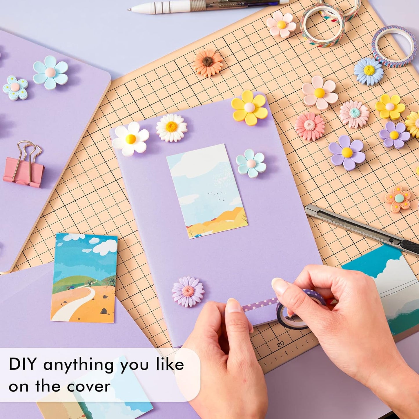 feela 36 Pack Soft Cover Journal Bulk, Lined Blank Travel Journal for Women Men Writing, Notebooks College Ruled for Work, Note Taking Notebook School Business Supplies, 8.2” x 5.5”, A5, Light Purple