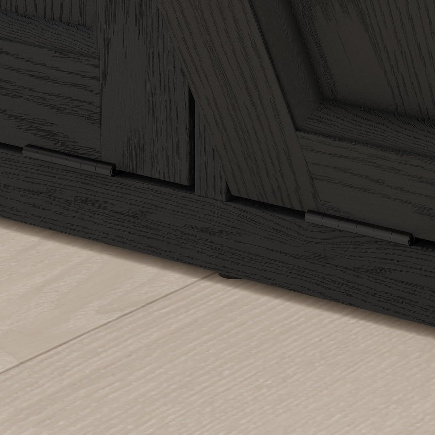 OLD CAPTAIN Tilt Out Trash Cabinet with Quick Installation and Deodorising Function, Wooden Freestanding Trash Can Cabinet Holds Up to 2x13 Gallons Capacity for Kitchen and Dining Room, Pure Black