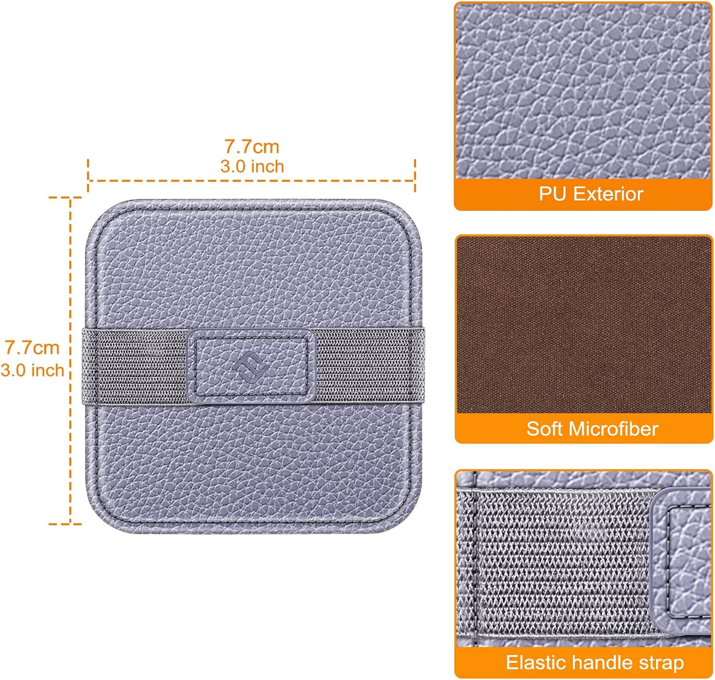 Fintie Screen Cleaning Pad, [4 Pack] Soft Cloth Wipes Screen Cleaner with Elastic Strap for iPad, iPhone, MacBook, Tablets, Laptop (Blooming Hibiscus)