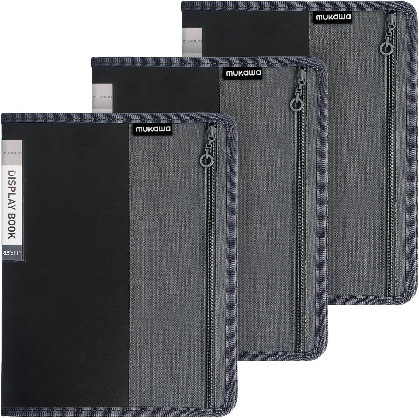 30-Pocket Display Book, 8.5×11 Letter Size Portfolio Folder with Clear Sleeves, Presentation/Certificate Binder & Document Organizer for School, Office & Home, 3 Pack