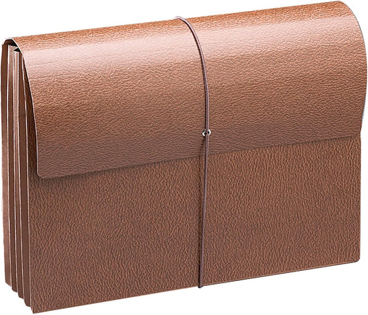 Smead Classic Expanding File Wallet with Flap and Cord Closure, 3-1/2" Expansion, Legal Size, Redrope, 10 per Box (71356)