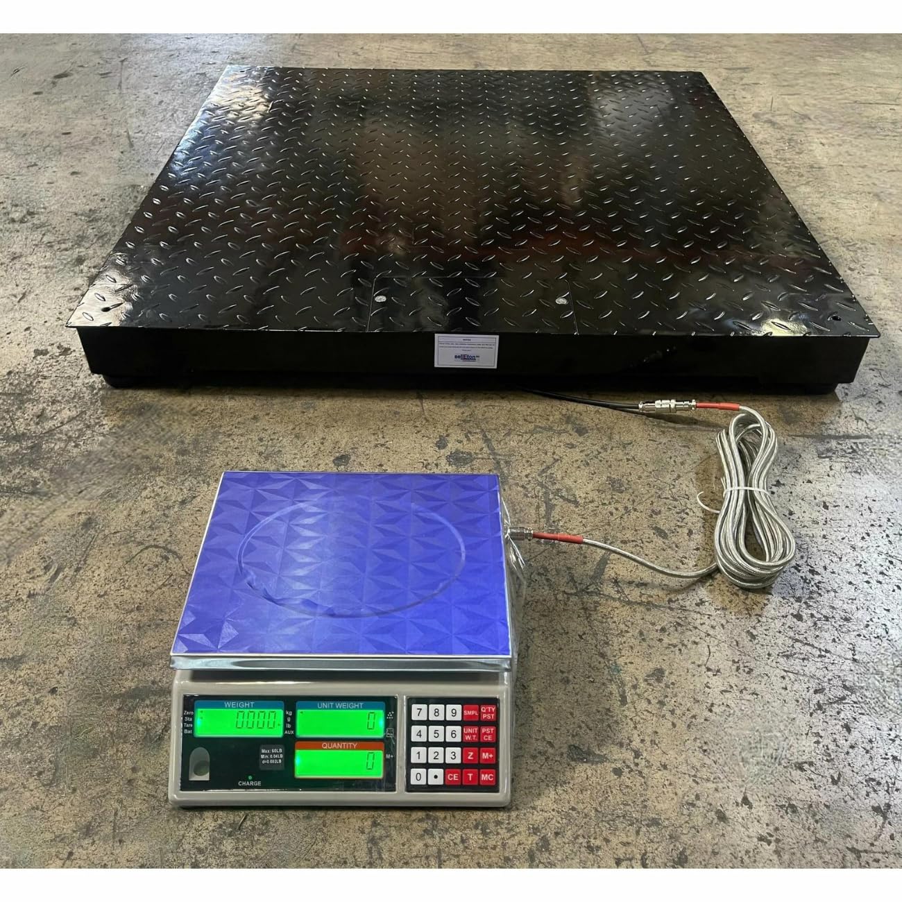 Liberty Scales LS-700-DC Dual Counting Smart Weighing Systems, Size 48" x 96" (4' x 8') - C-Scale (33 lb x .001 lb) / Floor Scale 5000 lb x 1 lb