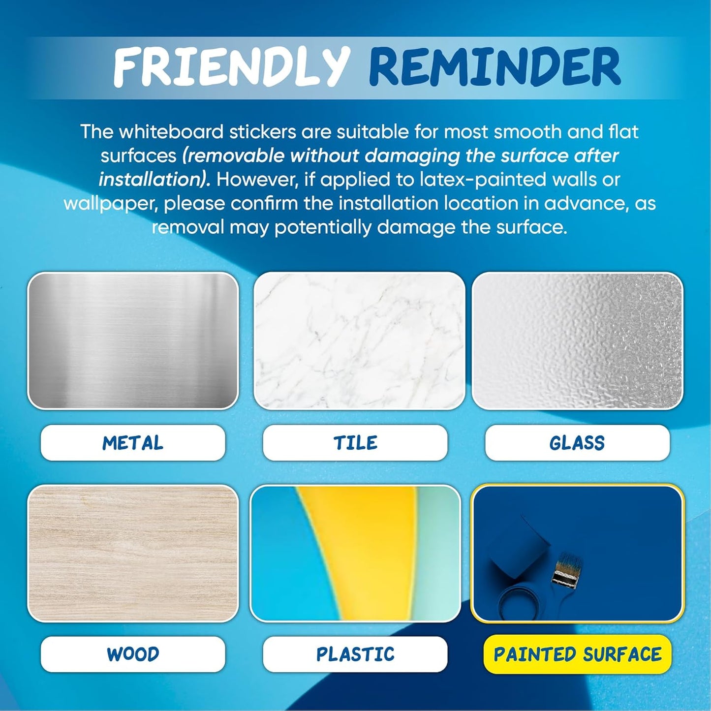 YOUNGJQ Magnetic Whiteboard for Wall 60" x 36”, Self-Adhesive Magnetic Dry Erase White Board Sticker, Peel and Stick Wallpaper, Easy to Write and Clean for Office Home Playroom