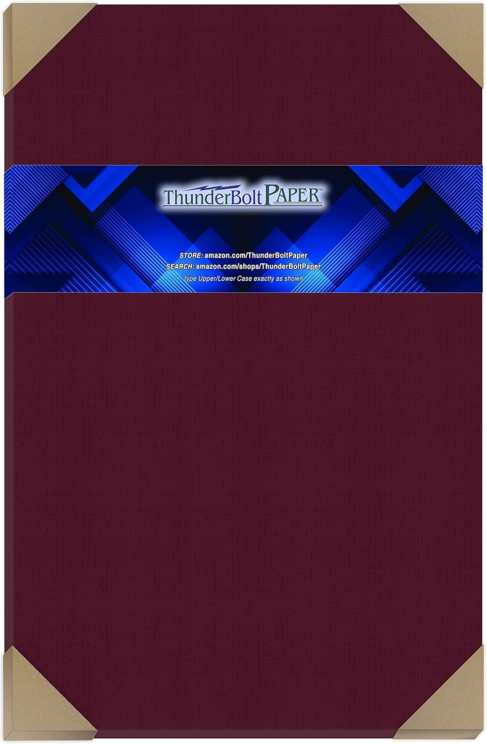 25 Dark Burgundy Linen 80# Cover Paper Sheets - 11" X 17" (11X17 Inches) Tabloid|Ledger|Booklet Size - 80 lb/pound Card Weight - Fine Linen Textured Finish - Deep Dye Quality Cardstock