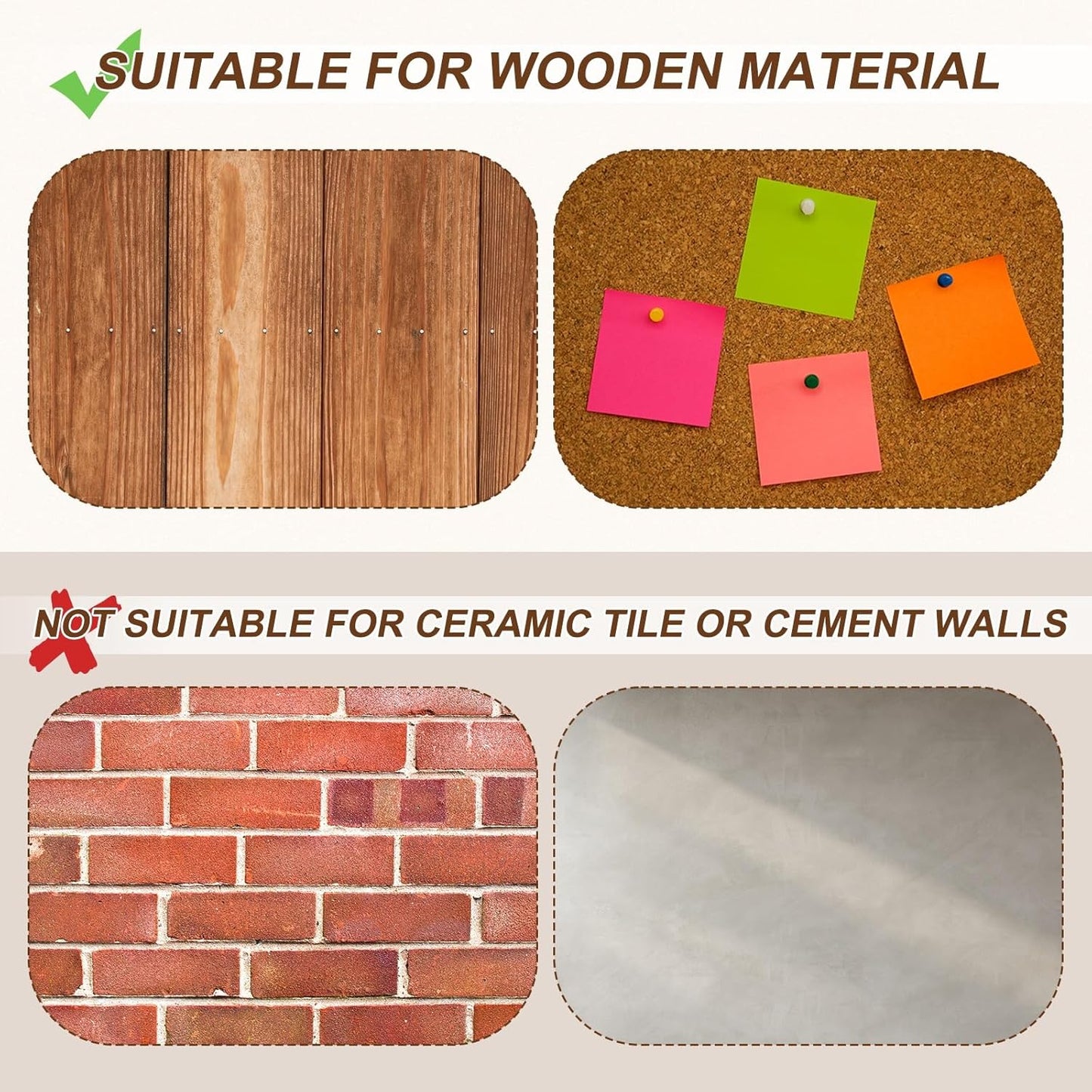 uxcell 150Pcs Upholstery Tacks, 11mmx17mm Flat Head Thumb Tack Decorative Furniture Nails Push Pins for Furniture Sofa Headboards, Red