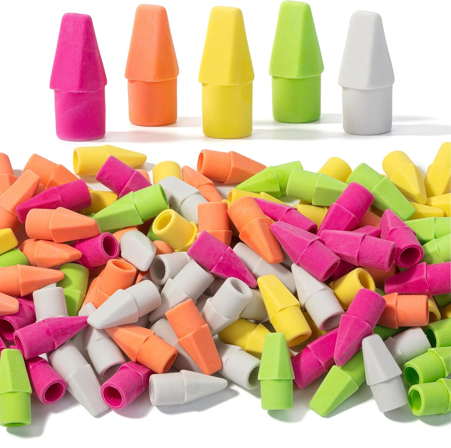 Mr. Pen- Pencil Erasers Toppers, 120 Pack, Colorful, Latex Free, No Smudge, Mr Pen Erasers for Pencils