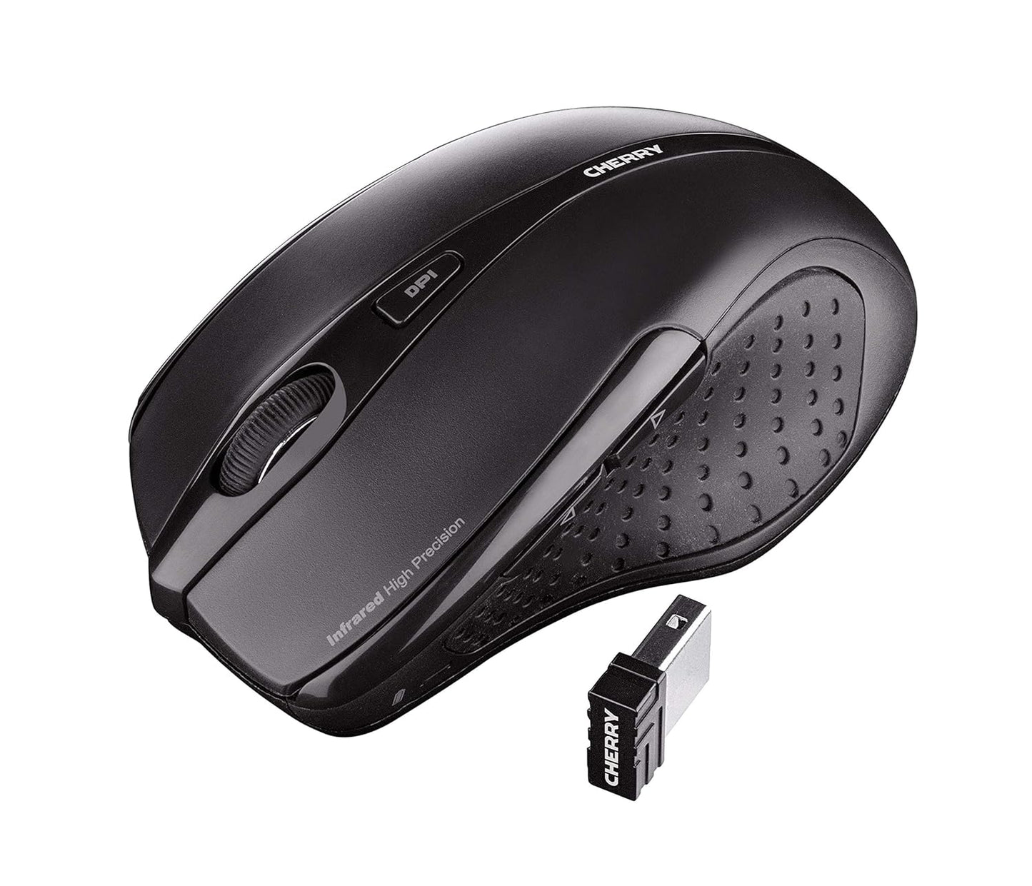 Cherry MW 3000 Wireless Mouse 2.4 GHz w/Nano USB Receiver, Black (UW7691)