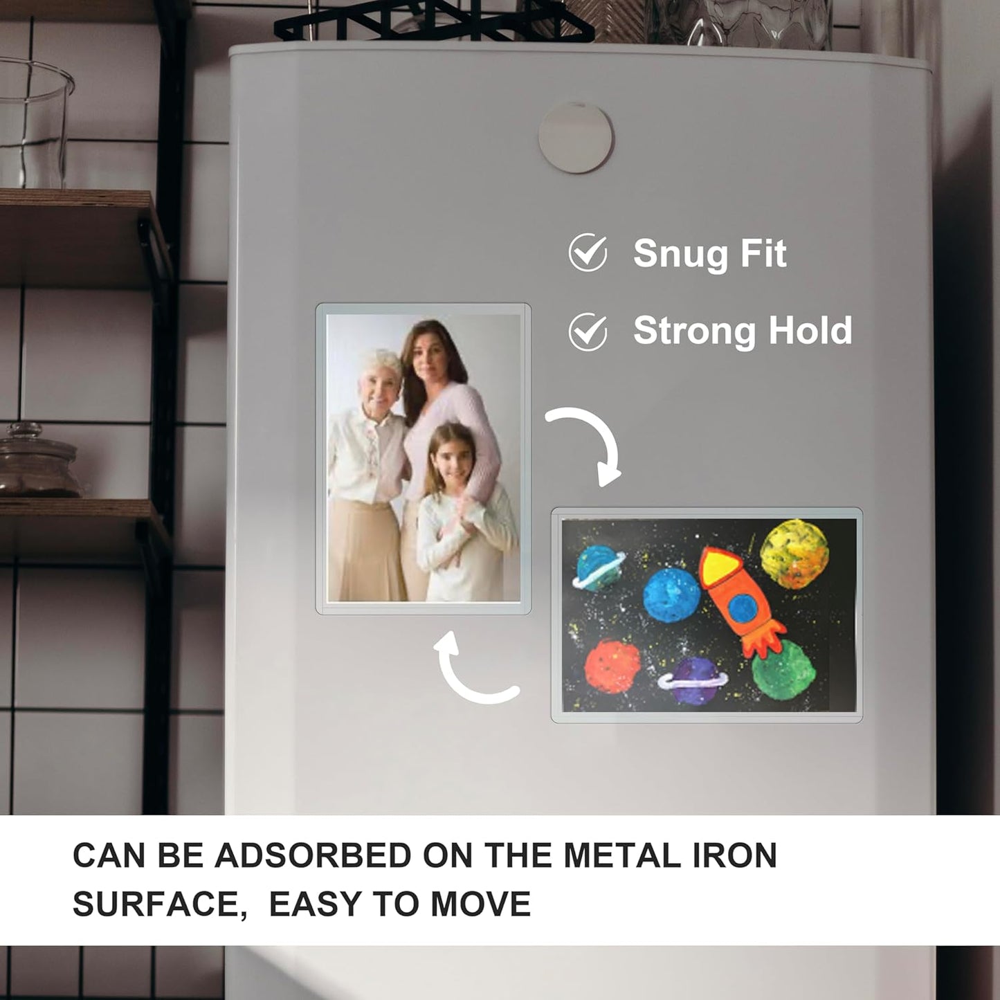 Magnetic Sign Holder, 8 1/2”×11” 20 Pack, Rigid Magnetic Document Holders Can be Used as Magnetic Picture Frame for Locker/Refrigerator, Ideal for Office,School,Home Children Artwor and Business etc