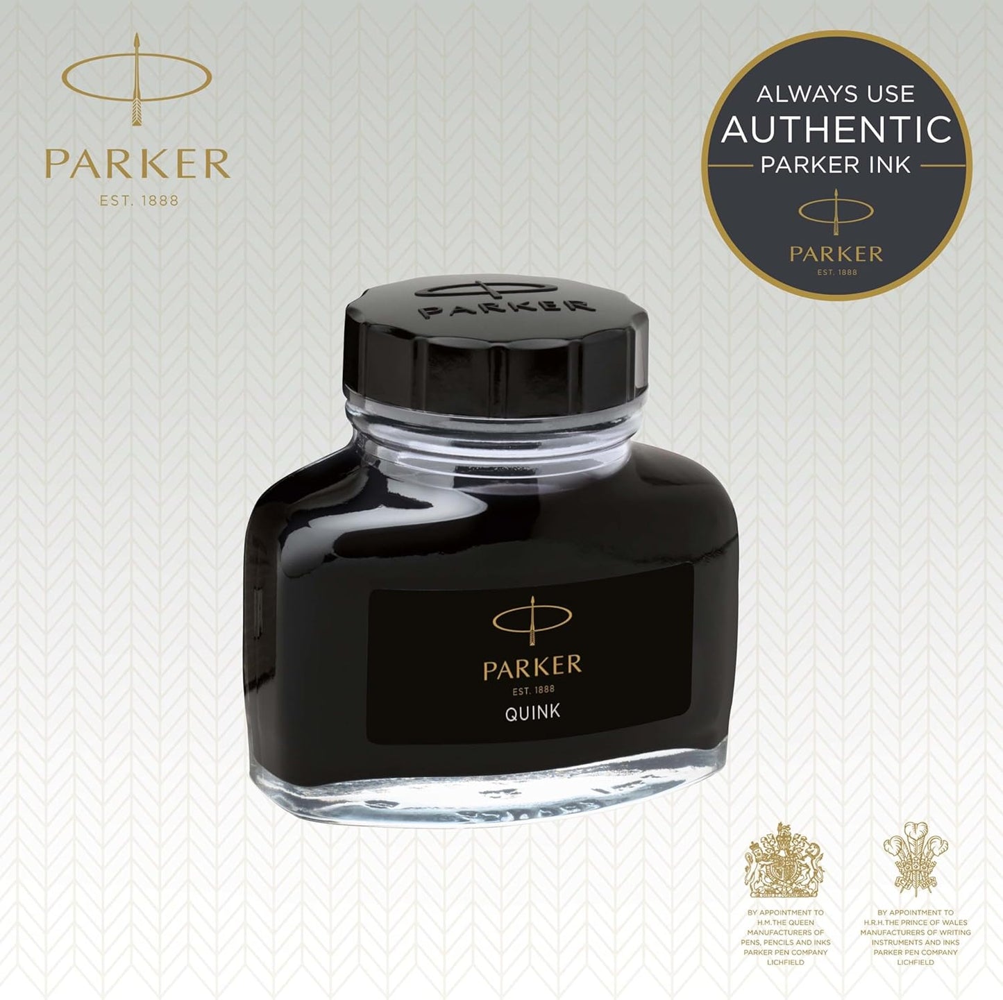 Parker Quink Ink Bottle, Black, 57 ml (1950375)