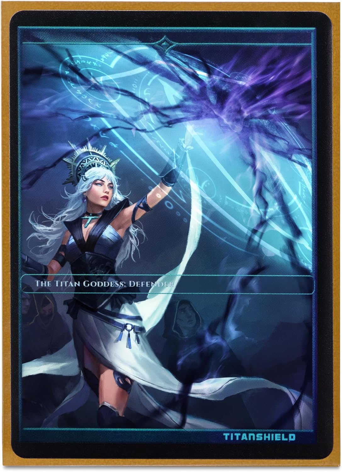 TitanShield Premium 150 Gold Sleeves Compatible with MTG Magic The Gathering, Lorcana, Board Games and Trading Cards 2.5" x 3.5" 66x91mm