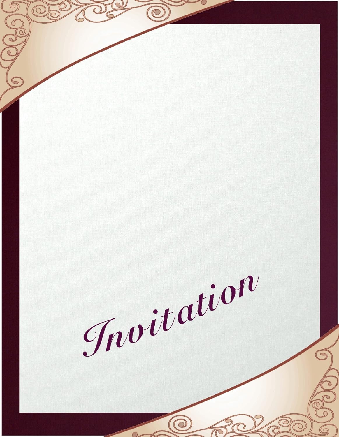 50 Dark Burgundy Linen 80# Cover Paper Sheets - 5.5" X 8.5" (5.5X8.5 Inches) Half Letter | Statement Size - 80 lb/pound Card Weight - Fine Linen Textured Finish - Deep Dye Quality Cardstock