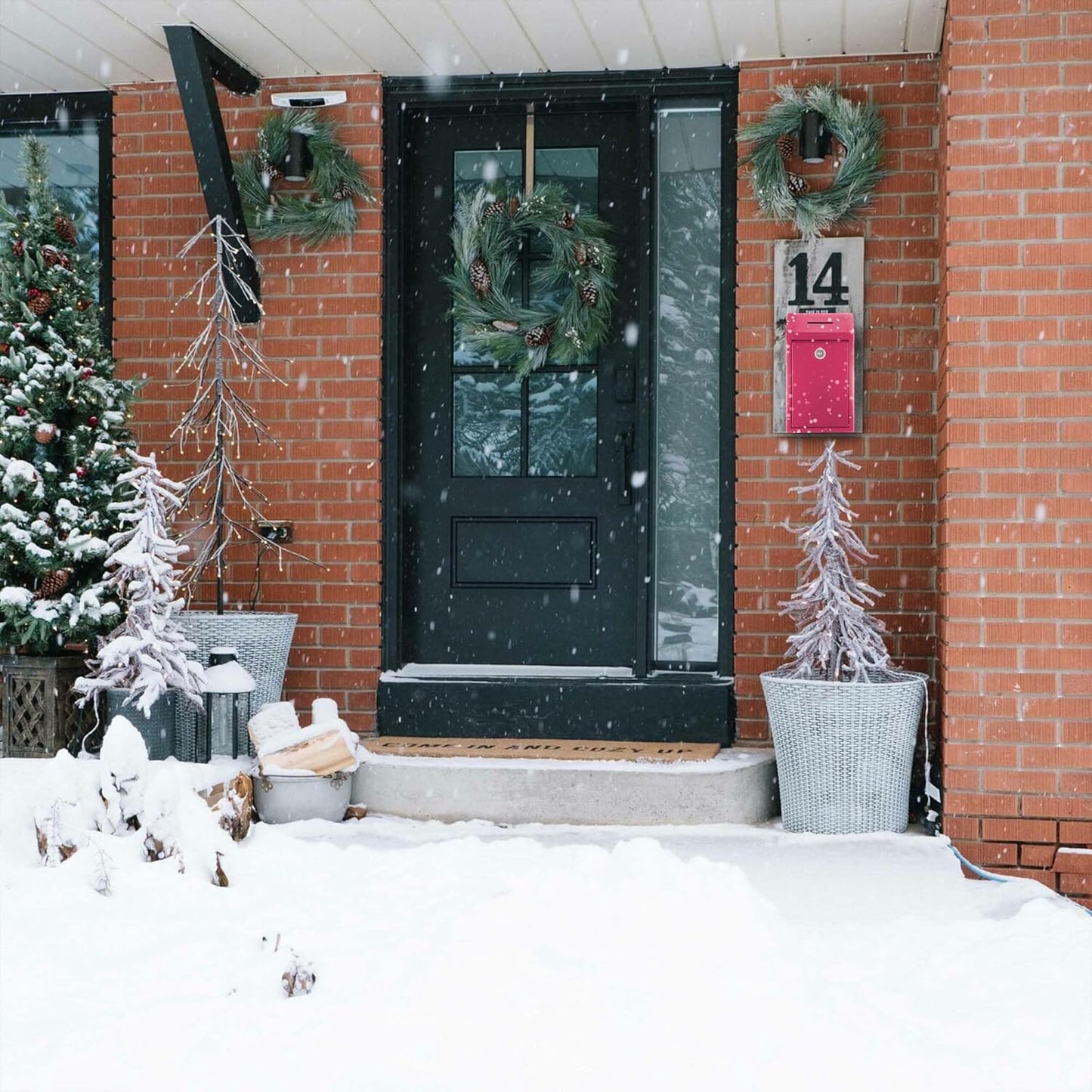 Metal Donation Box-Suggestion Box with Slot and lock-Cash Lock box for Money-Secure Drop Box-Comment and ballot voting box-comes with pre-drilled holes for easy wall mounting 10 X 6 X 2.5"(Pink)