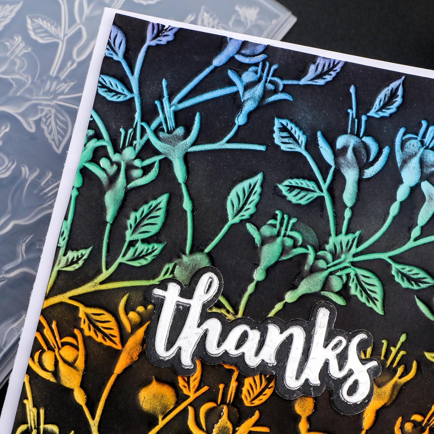 BAOFALI 3D Morning Glory Plastic Embossing Folders for DIY Scrapbooking Photo Album Card Paper Craft Decoration for Card Making,Embossing Template Paper Card Embossing Stencil 6.3" L x 4.5" W.