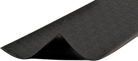 Notrax 411 Sof-Tred™ 3' x 12' x 3/8" Anti Fatigue Mat, Enhanced Slip Resistance with Beveled Edges and Pebbled Surface, Ideal for Industrial and Commercial Workplaces, Black, 411S3312BL