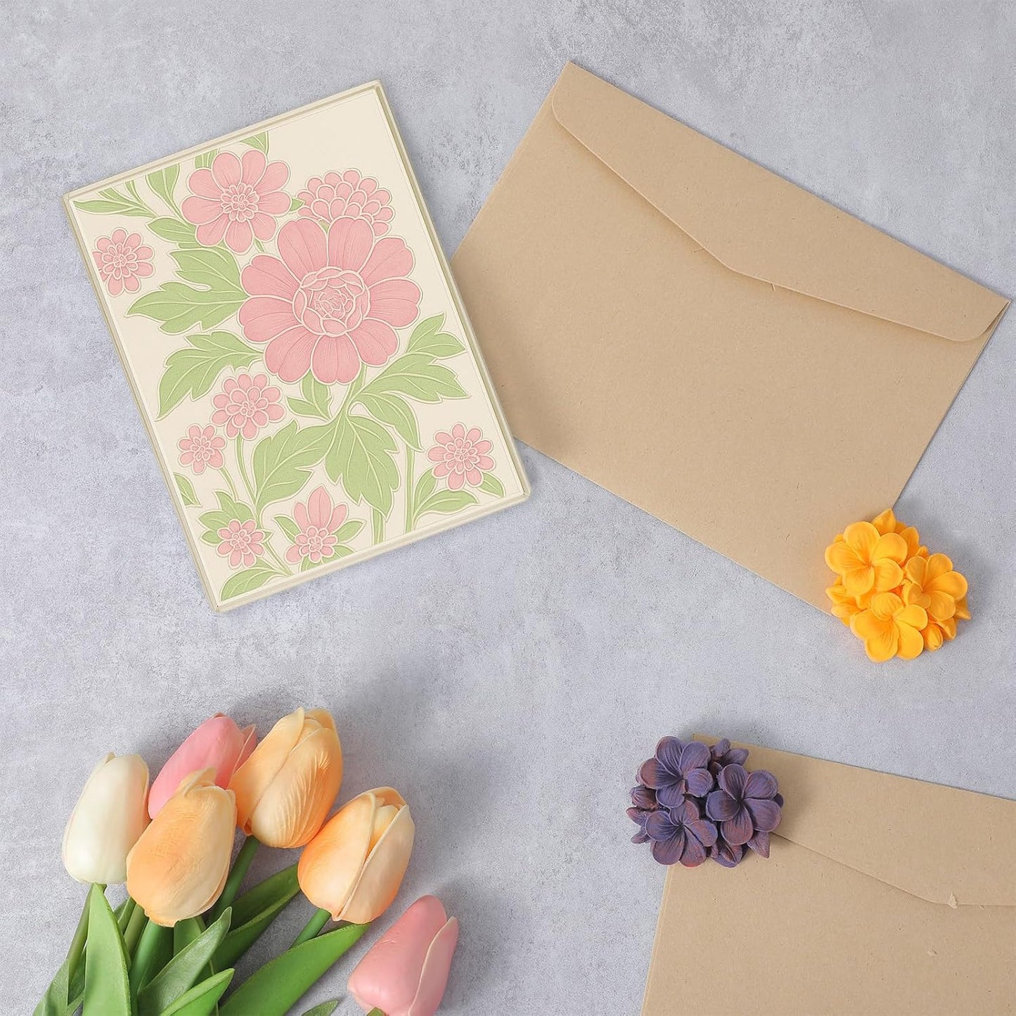 Classicseali 3D Embossing Folders,Transparent Embossing Folder, Flowers Floral Pattern, Embossed Plastic Embossing Folders for Card Making, for Scrapbooking, Paper Art, Art Supplies