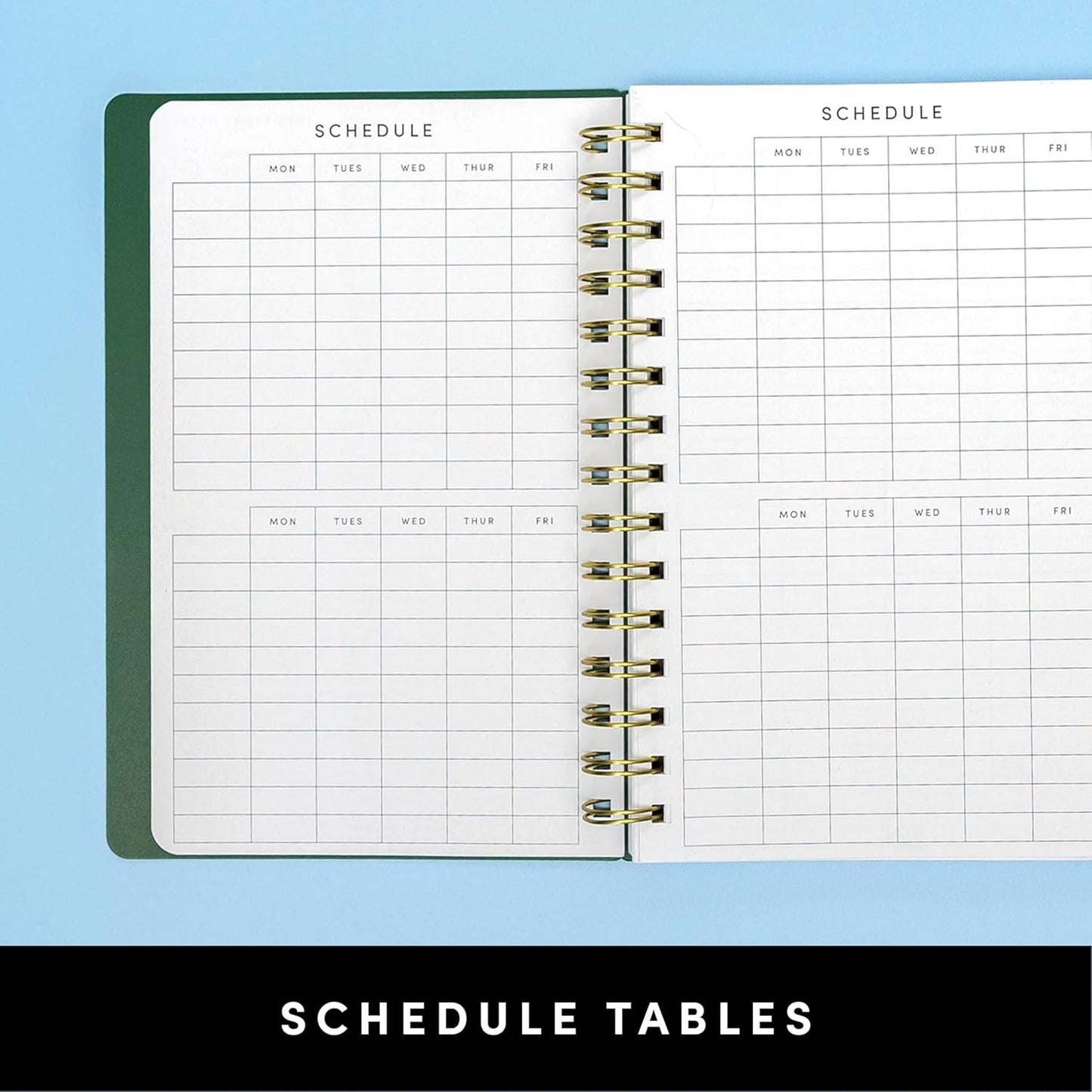 PAPERAGE 17 Month Academic Planner 2025-2026, Weekly & Monthly Spreads, August 2025 - December 2026, Small (5 in x 8 in), Sage