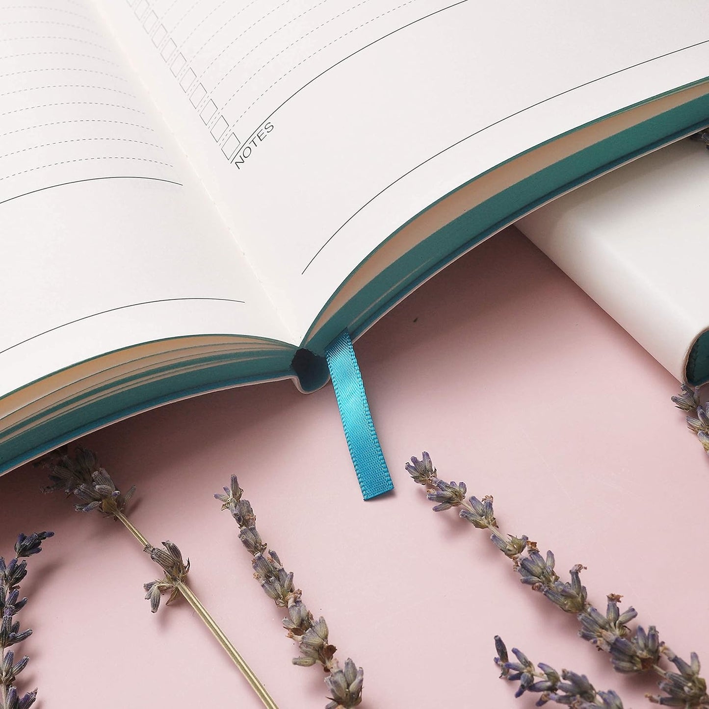 Daily to Do Checklist Notebook, Task Management, Organizer Planner, Hardcover, Ribbon Bookmark, 4.1 x 5.8”, A6 size, 110 Sheets (White)