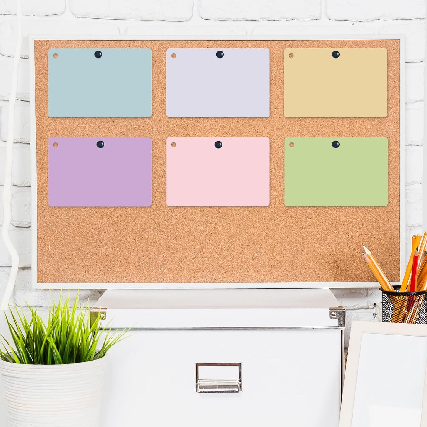 6 Pack Blank Index Cards 4 x 6 Inches, 360 PCS Colored Blank Index Flashcards Blank Flash Cards with Rings, Note Cards Punched for Study, Office and Home