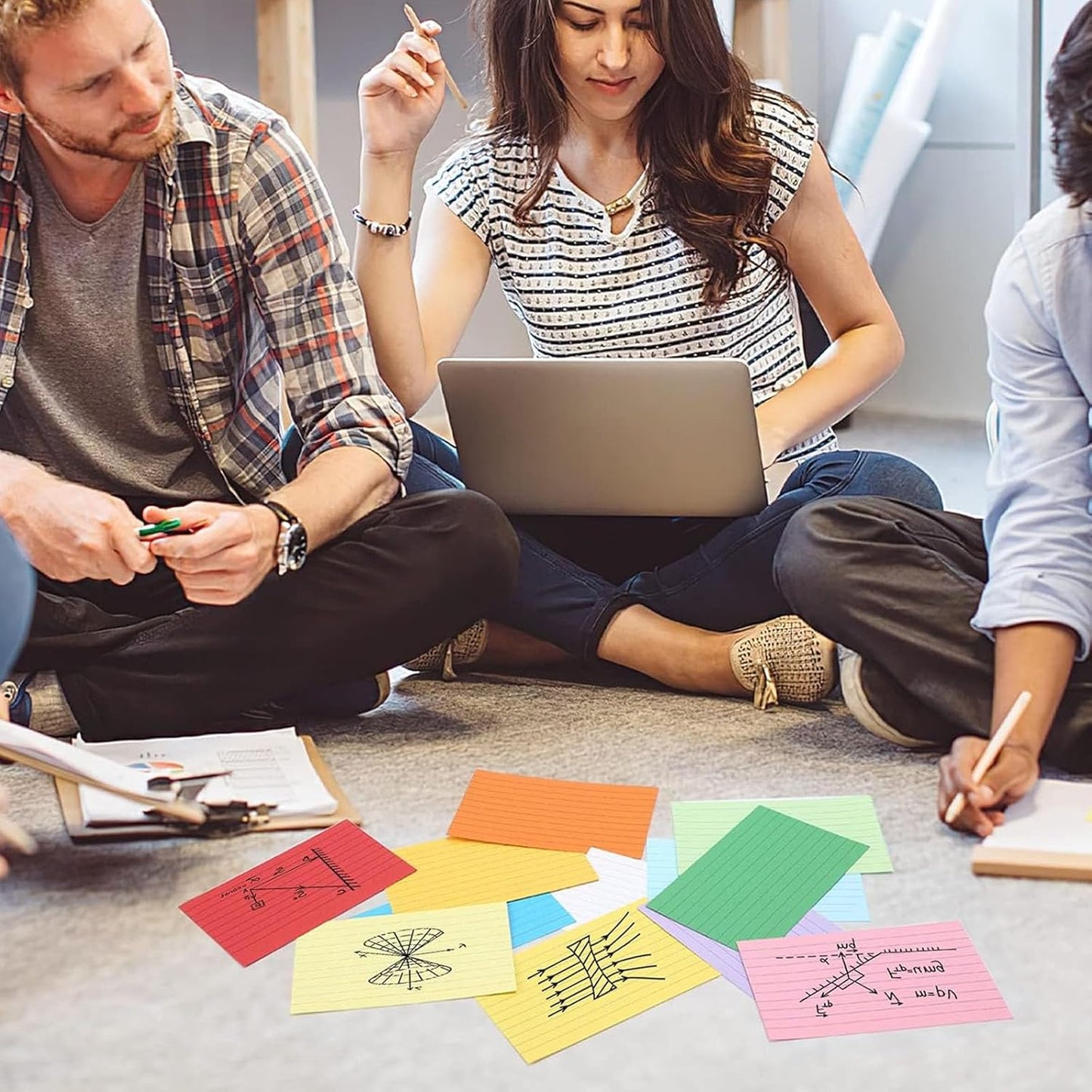 Koogel 1200PCS Index Cards 3x5, Colored Ruled Index Cards Bulk for Back To School, Heavy Notecards Memo Scratch Pad for Studying Teachers Classroom Note Taking Office College Supplies, 12 Colors