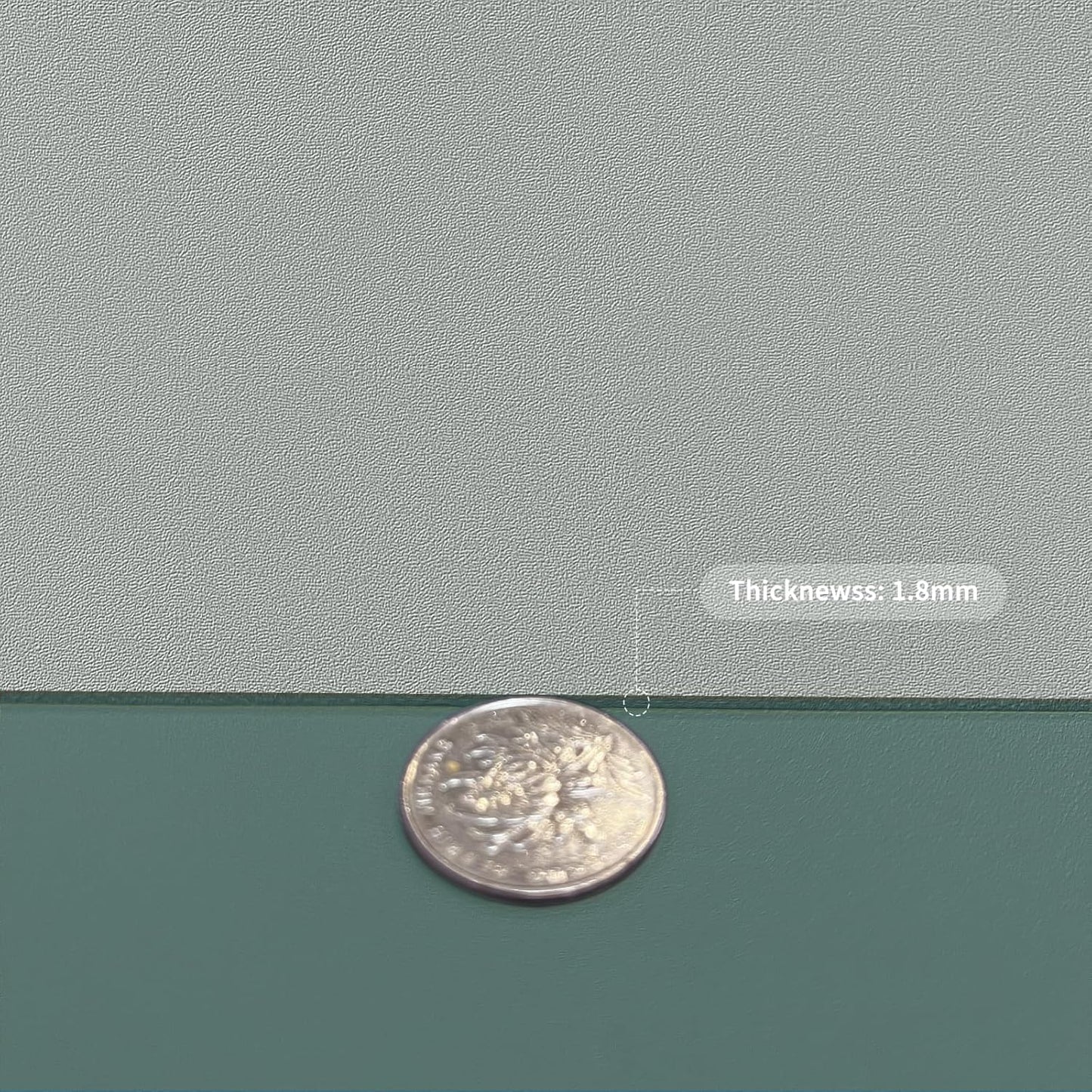 Leather Table Cover,1.8mm Thick,36x60 Inch Table Protector,Table Protector for Dining Room Table,Dining Table Cover,Table Cover Protector,Table Pad,(Aqua Blue+Gray,36x60)