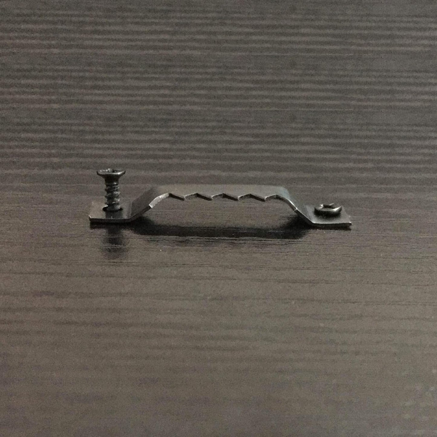 50 Pack Small Sawtooth Picture Hangers - Steel Picture Hanging Solutions with Screws, for Hanging Clock Paintings Artwork Frame Hooks (Black)