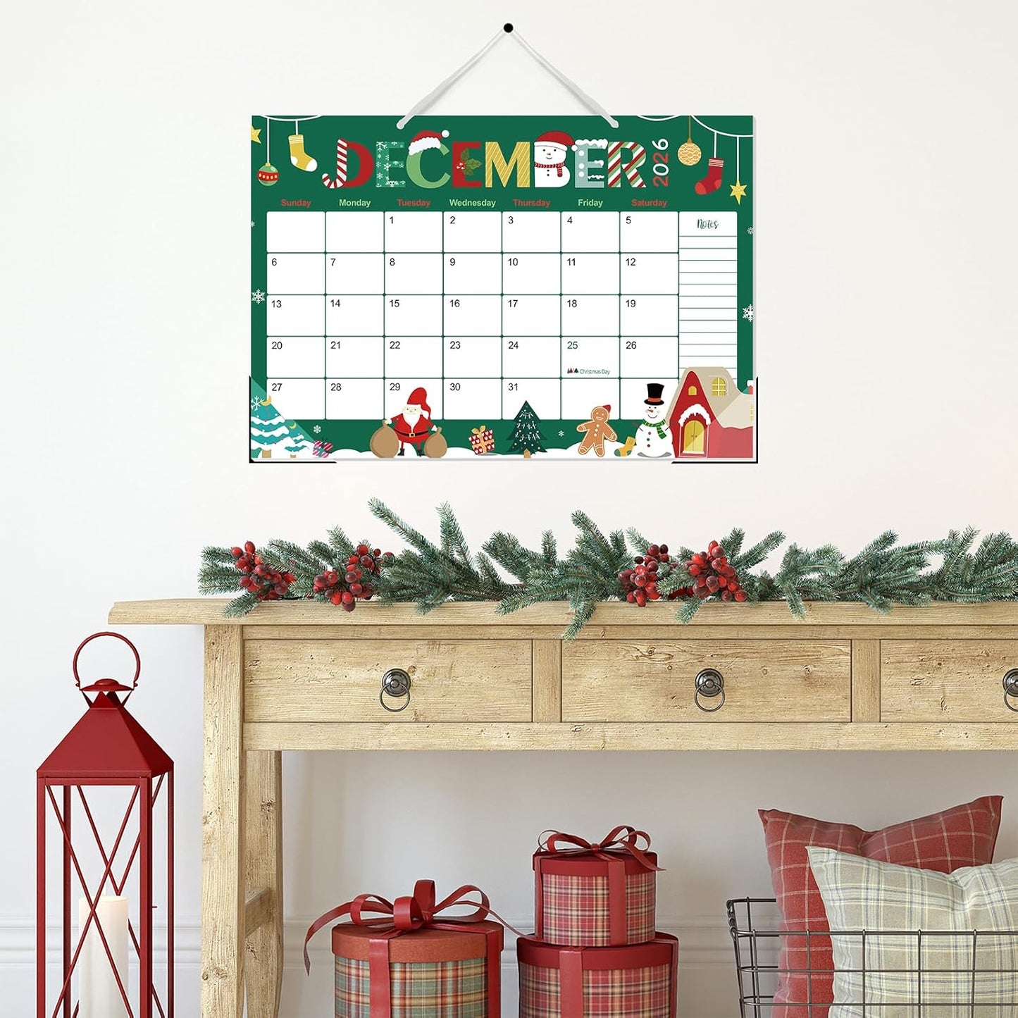 Guasslee Desk Calendar 2026-2027, 18-Month from 2026 Jan. - 2027 Jun, 17"x11.5" Large Monthly Desk Planner with Corner Protectors, Ample Blocks ＆ Notes for Home Office