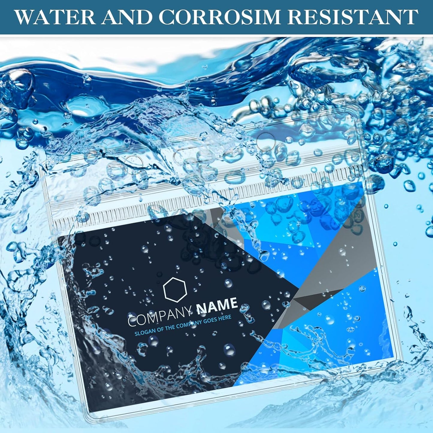 Marspark 50 Sets Clear Name Tags with Lanyard, Lanyards for ID Badges Reusable Strap with ID Holder Plastic Name Badges for Adults Business School Church Conference (Gray)