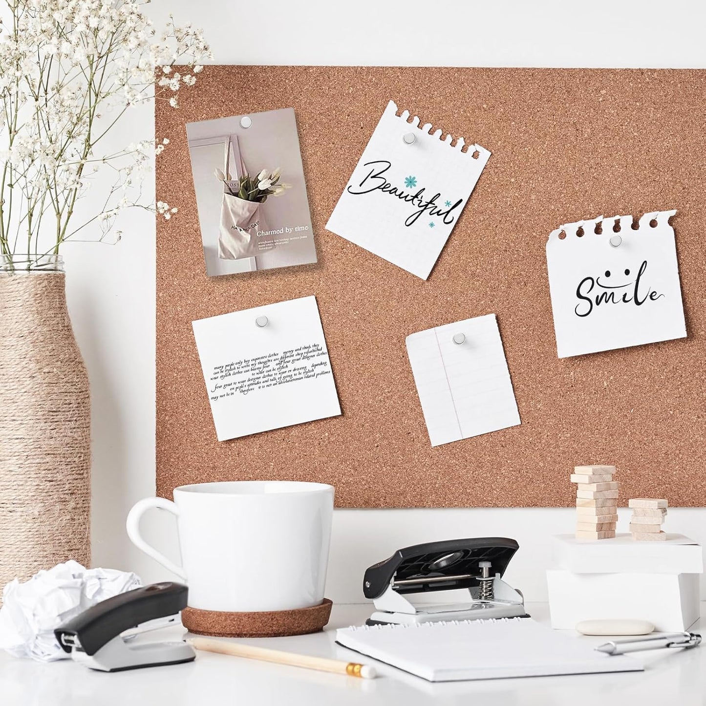 36 Pack Magnetic Pushpins, Silver Magnet Thumb Tacks, Metal Magnet Tacks, Decorative Pushpin Clip, Push Pins for Bulletin Board, Cork Board, Wall, Photo