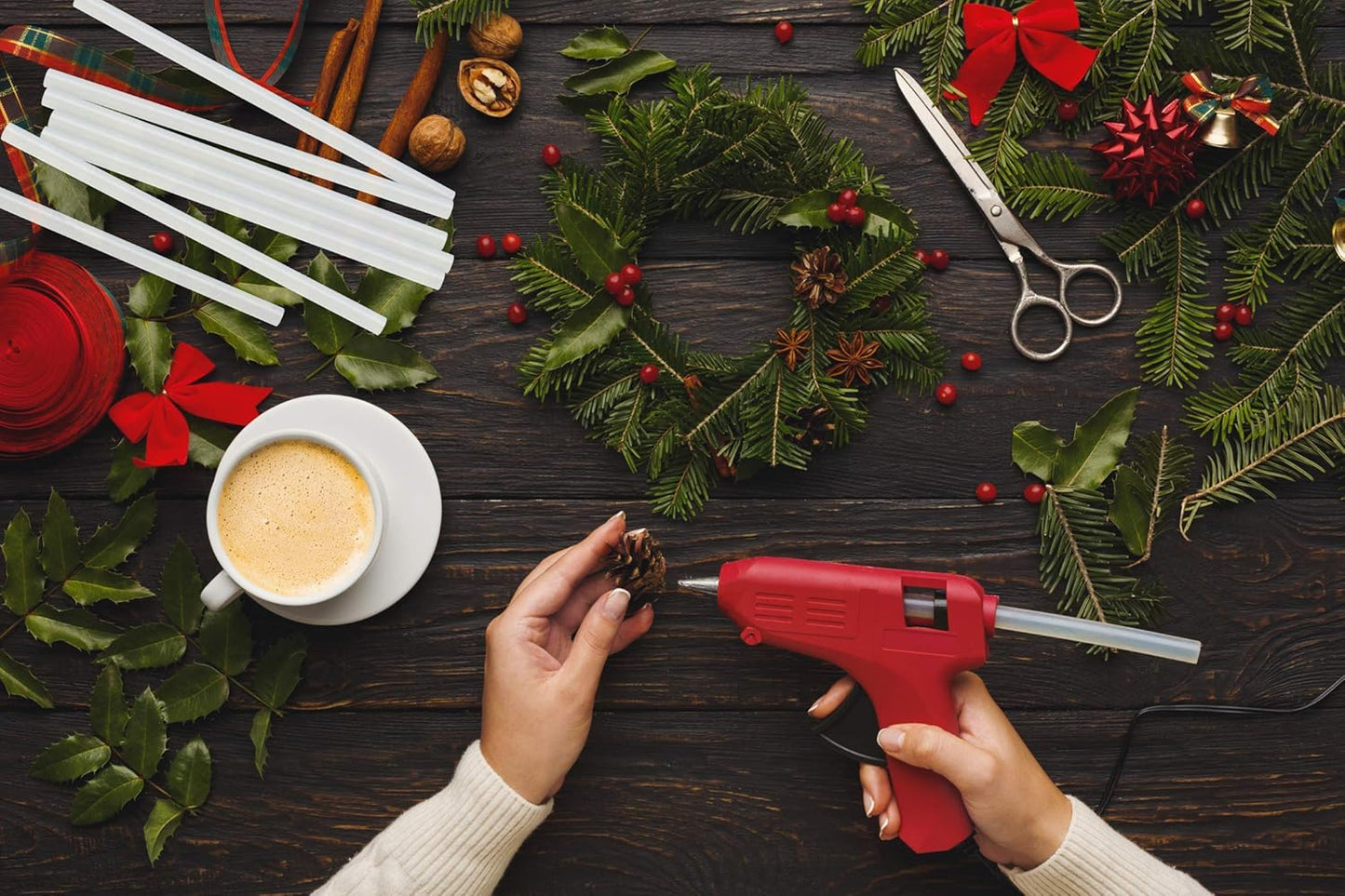 FIXSY Hot Glue Gun Sticks All Purpose, Multi Temp, Full Size 10" Long x .44" Diameter 7/16 11mm, 5LB Box Glue Stick, Approx. 90 Sticks- Compatible with Most Glue Guns