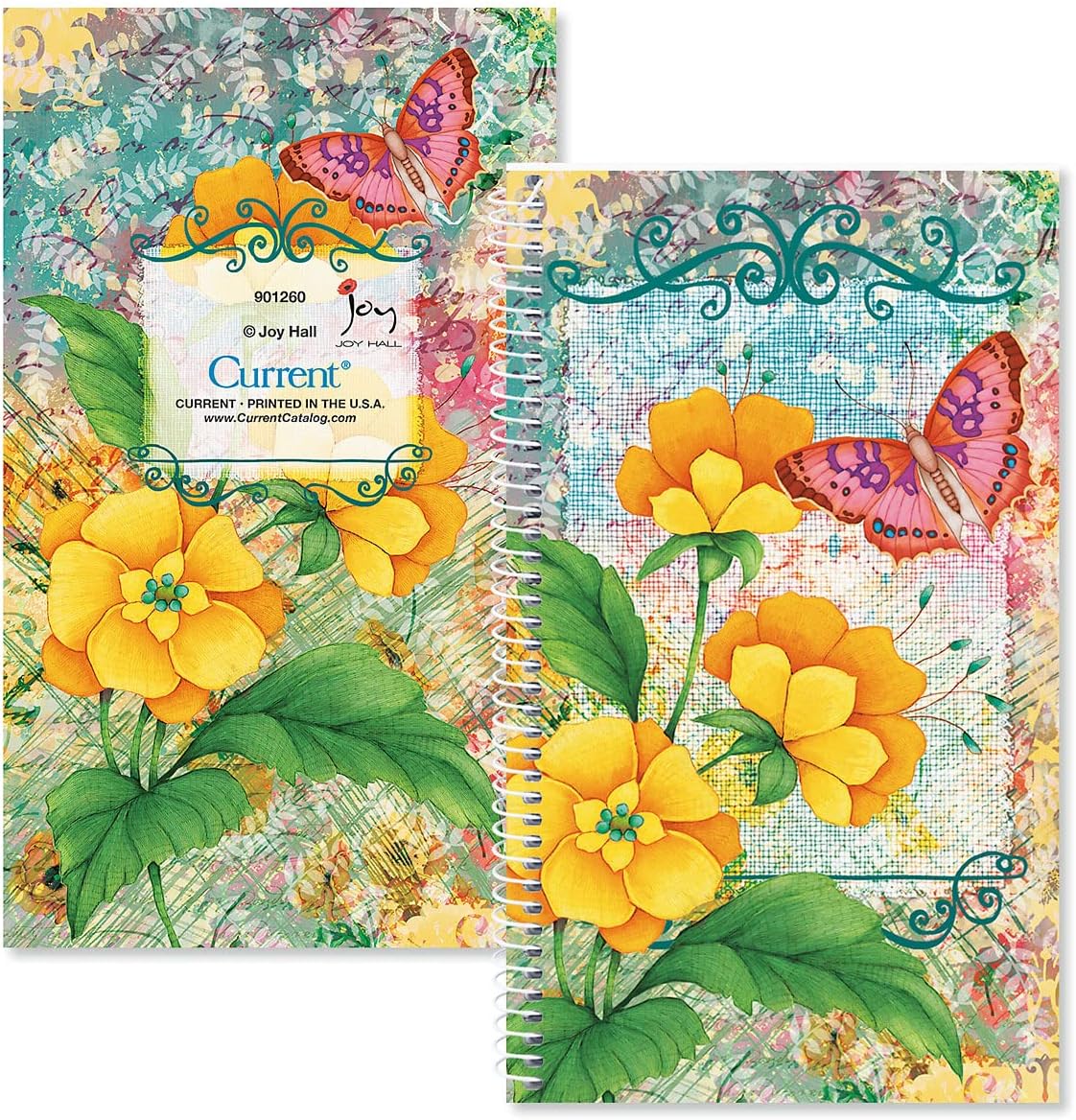 Current Joy Hall Password & PIN Keeper Book, 94 Pages, 5” x 8.5” Size Spiral Bound, Soft Cover Internet Organizer for Offline Website, Login, & Username Storage