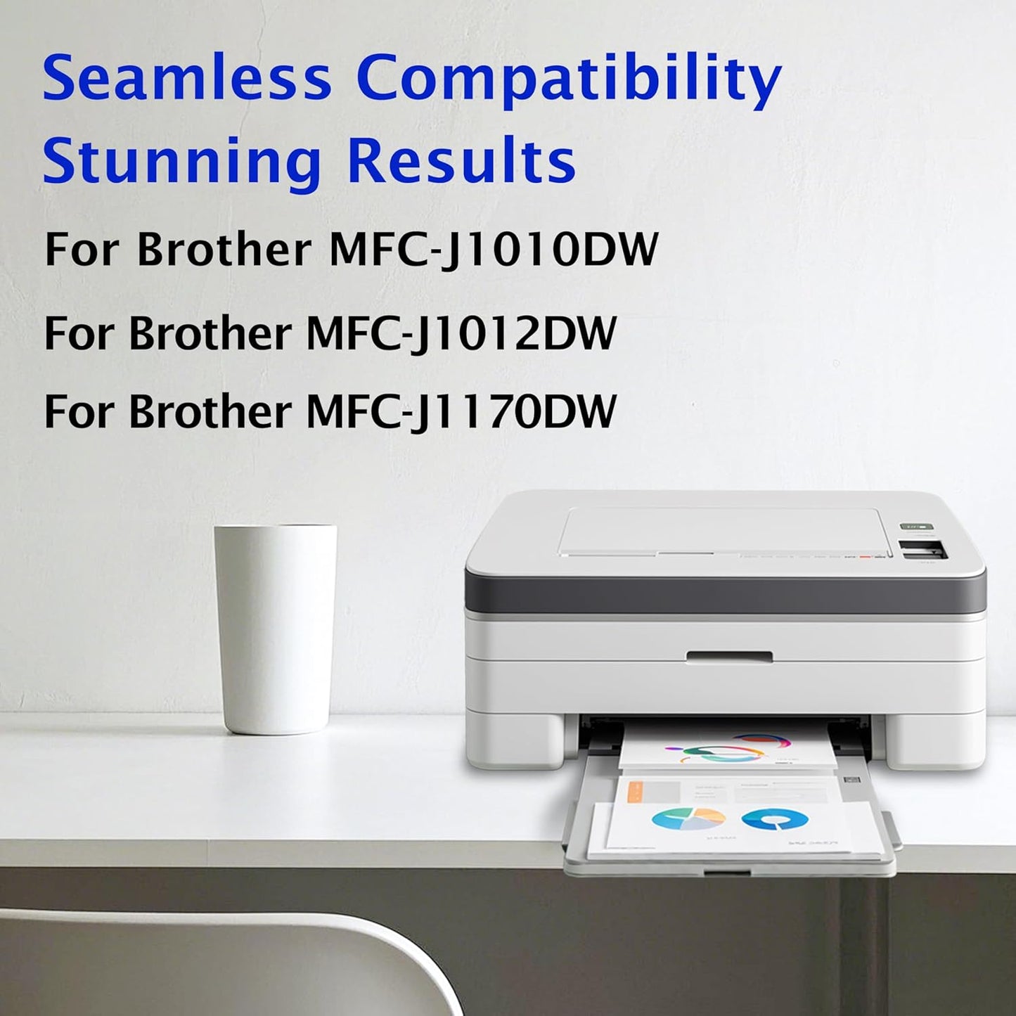 for Brother LC401XL LC406XL Ink Cartridges (2BK LC406XL Ink Cartridges)