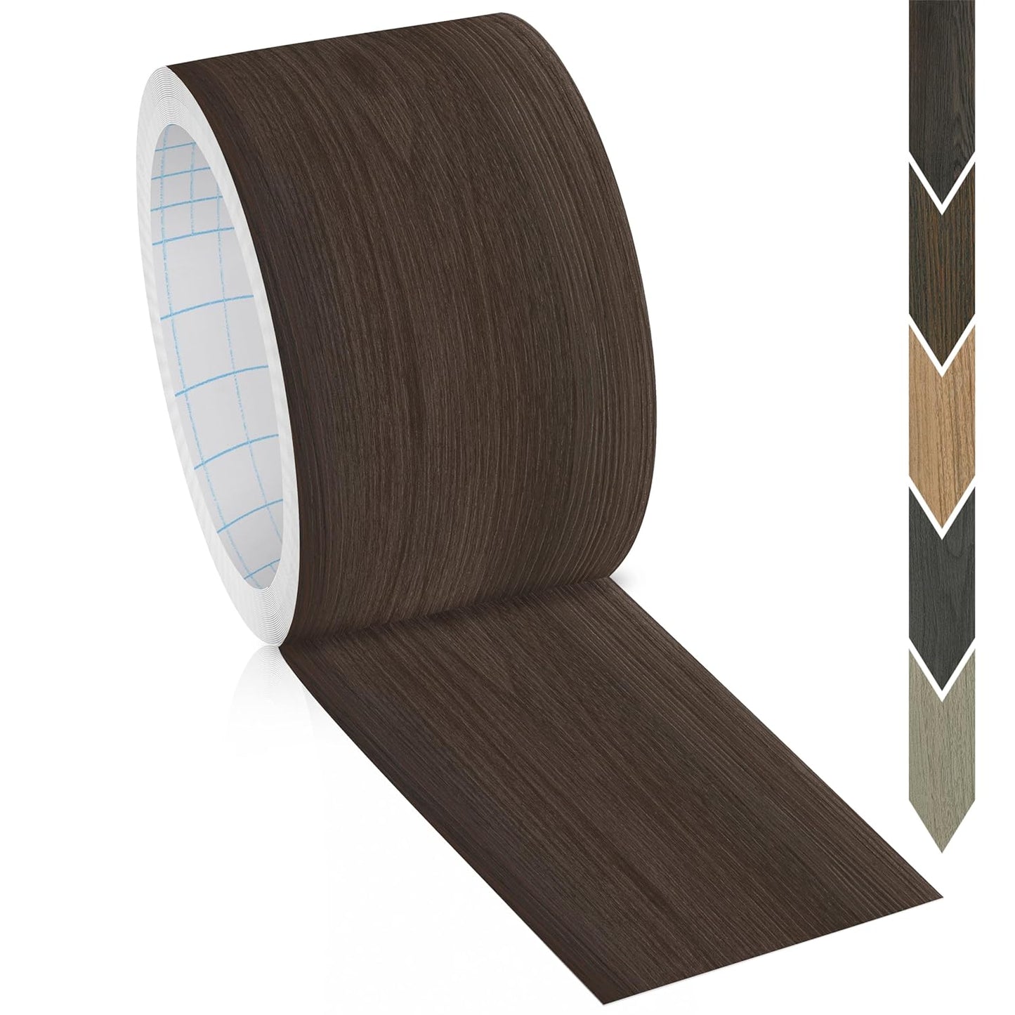 GSCIT Club Wood Grain Repair Tape, 2.3 inch X 25ft Self Adhesive Red Walnut Grain Repair Patch for Tables, Chairs, Baseboards, Doors, Windows, Floors, Handicraft DIY.